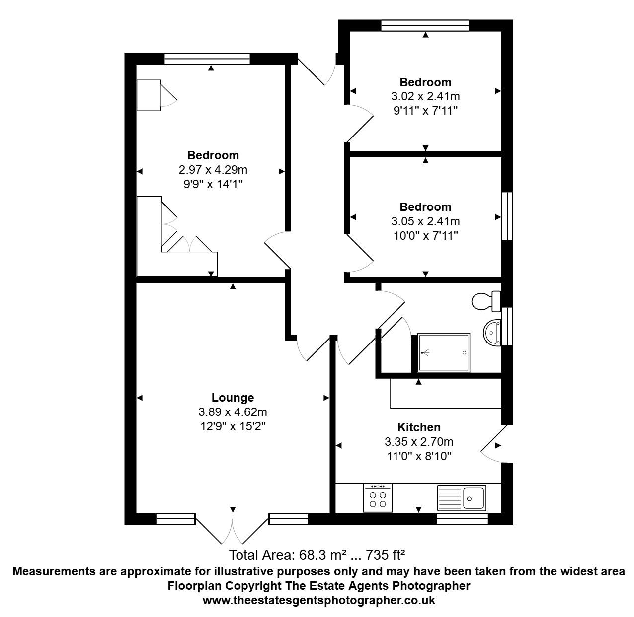 111, Common Lane, Benfleet floorplan