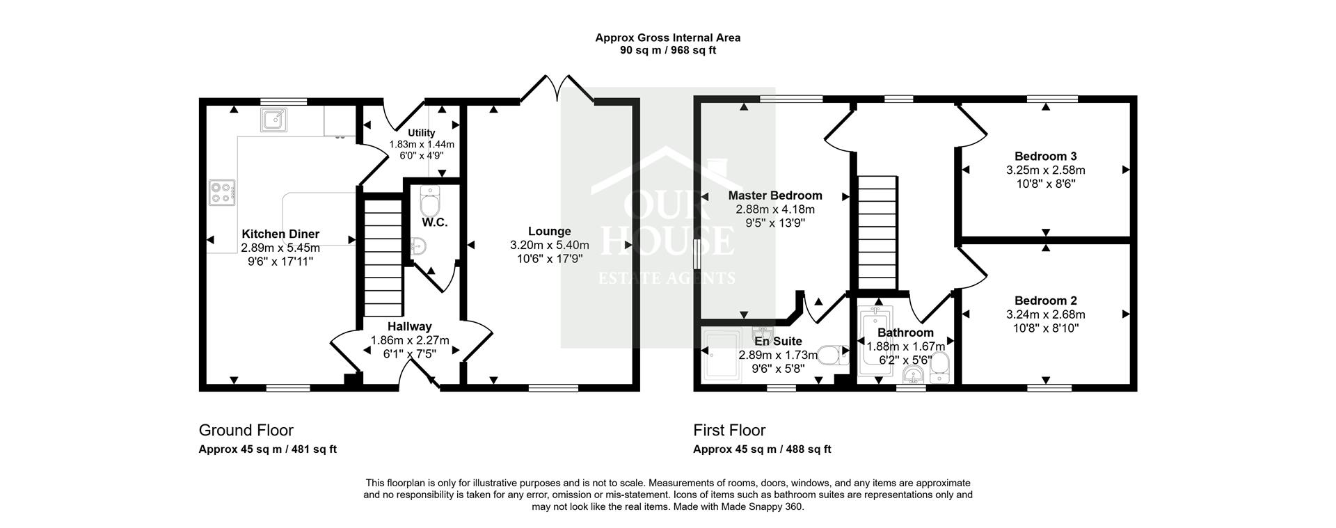 2, Pepys Dale, Leven floorplan