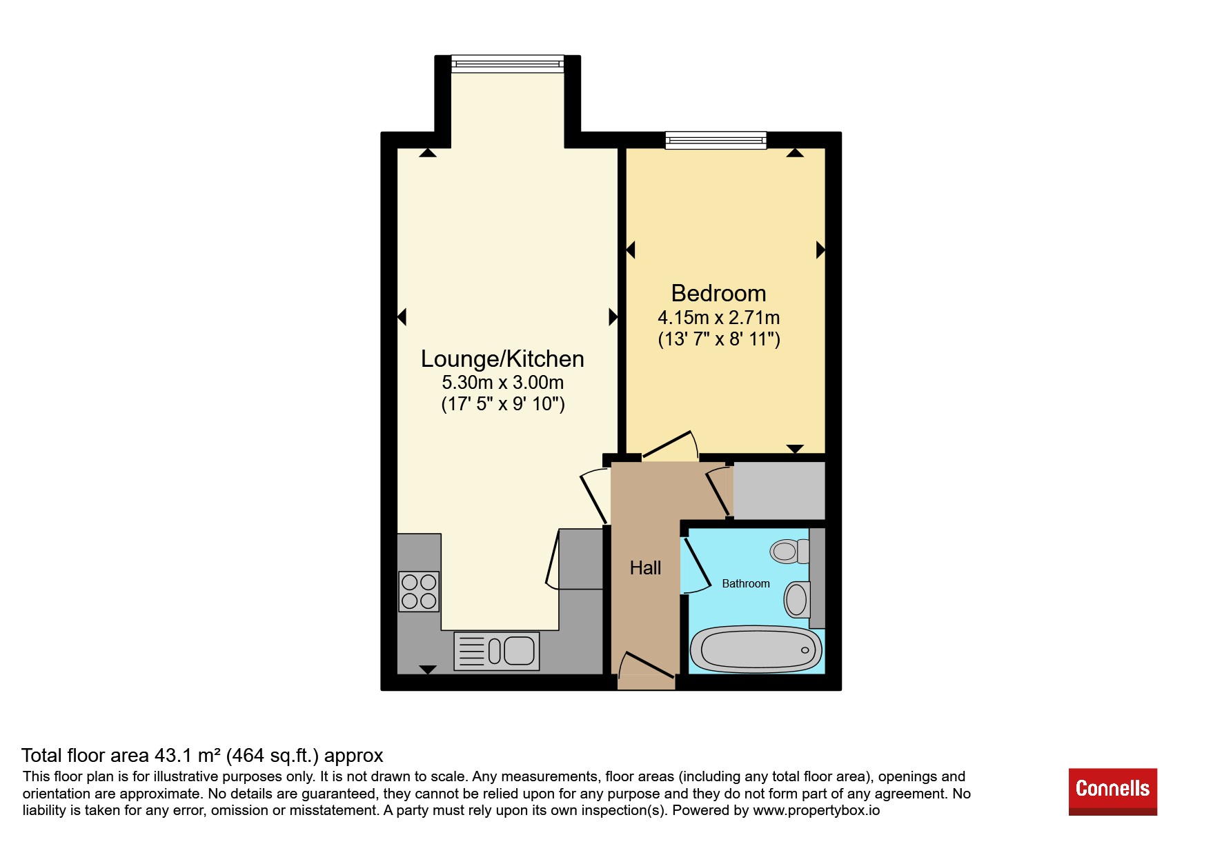 Flat 12, Paragon House, Paragon Place, Bridgwater floorplan
