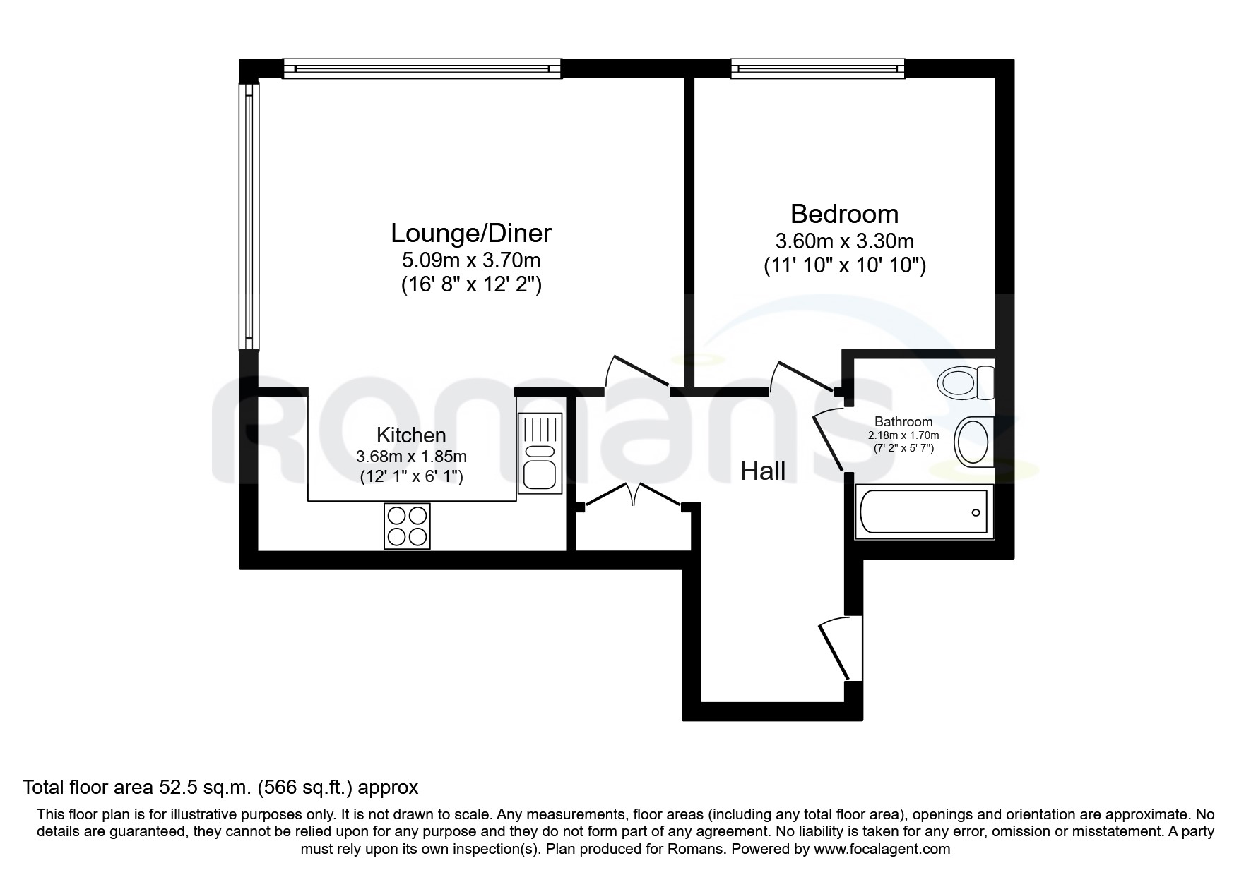2, Ancells House, Fleet floorplan