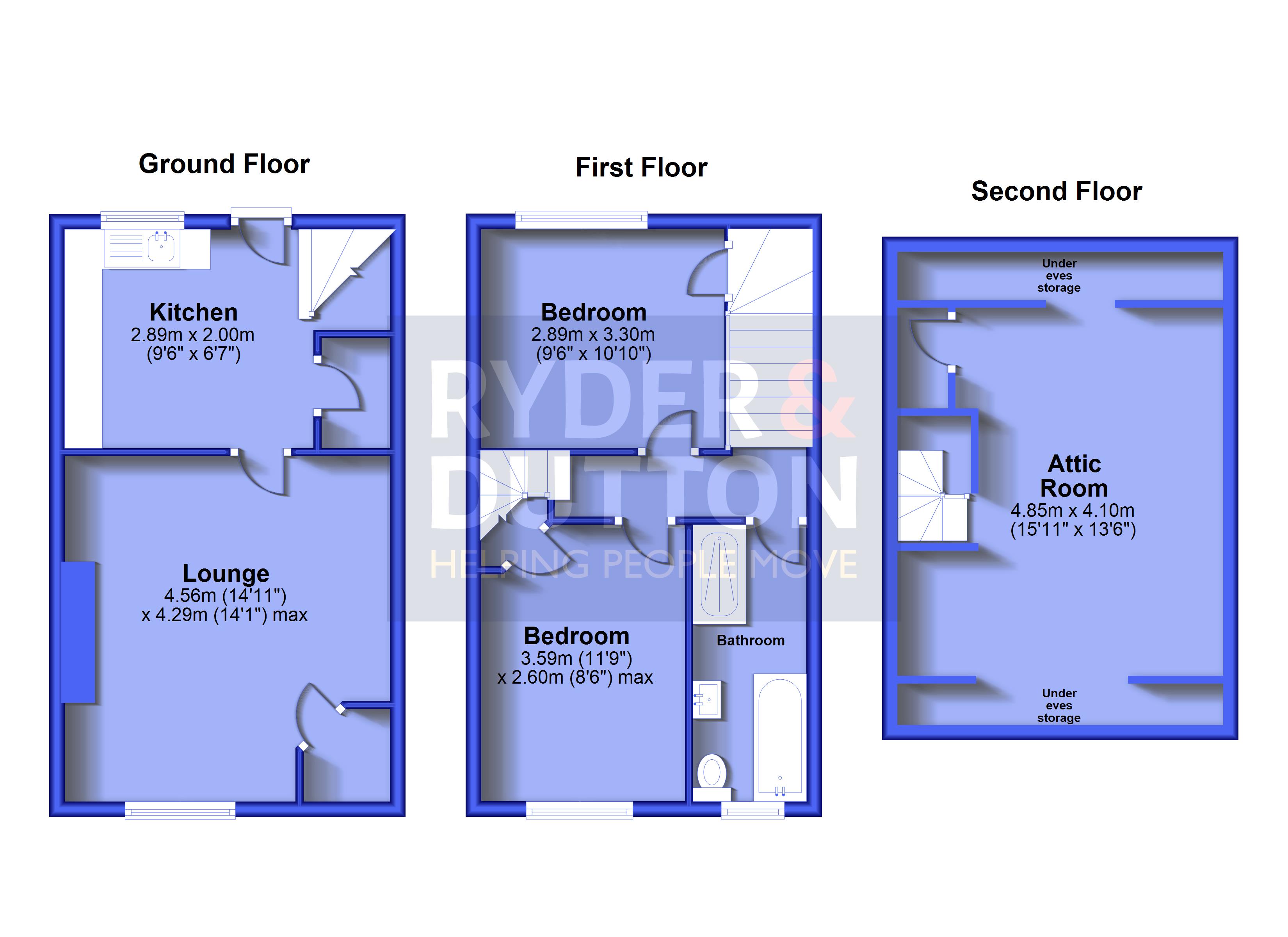 18, Waverley Street, Huddersfield floorplan