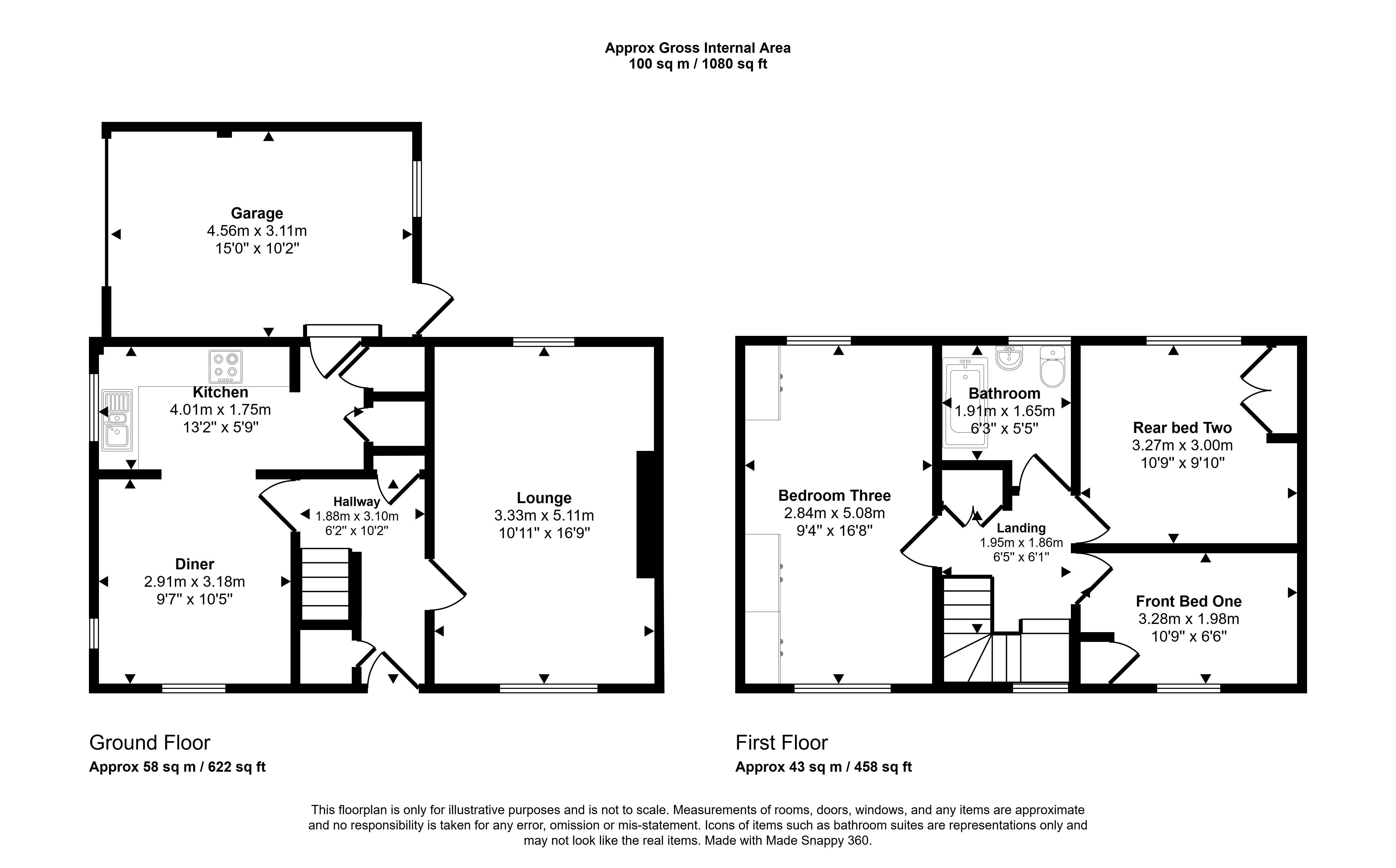 1, Lesbury Chase, Newcastle upon Tyne floorplan