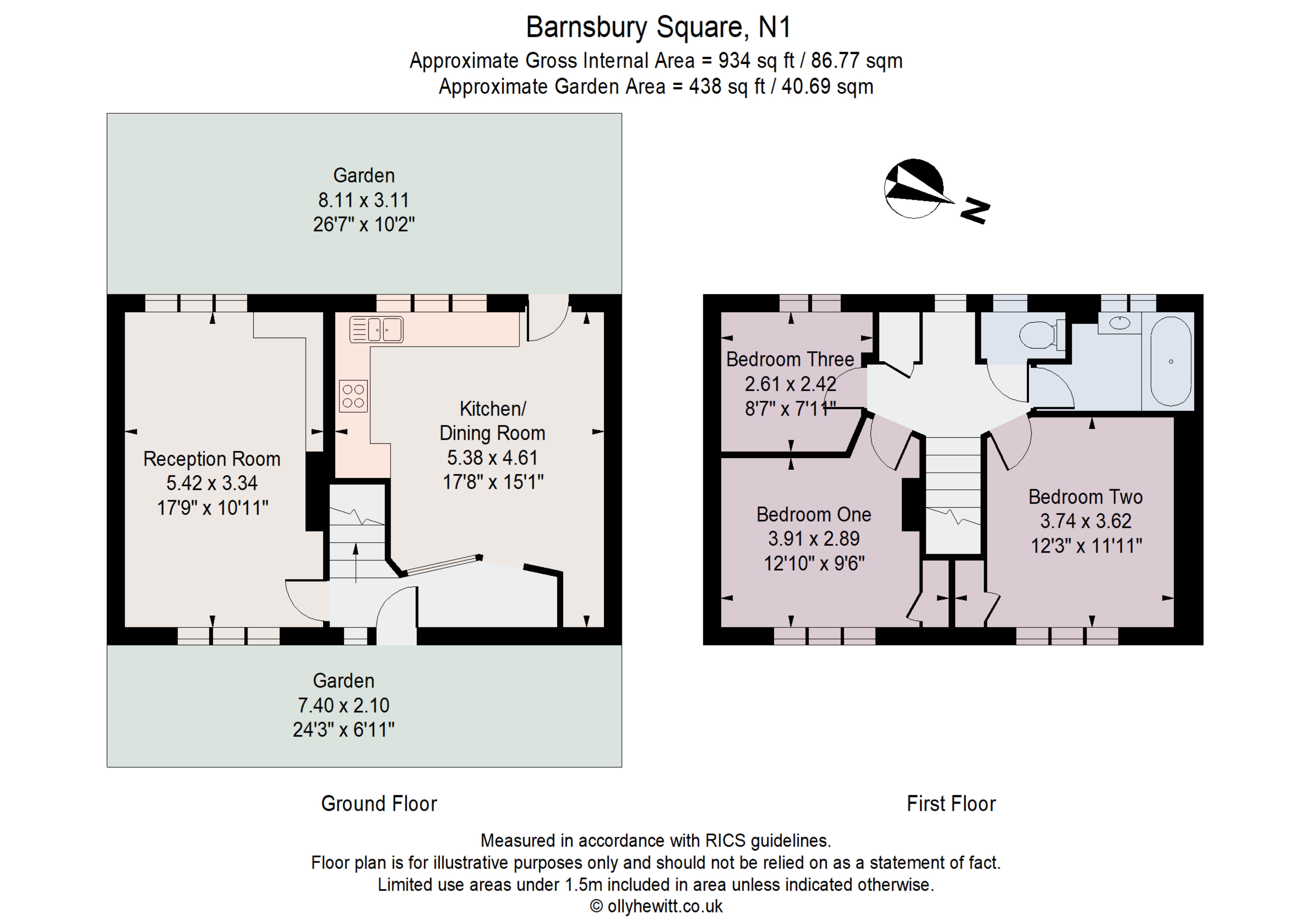 22, Barnsbury Square, London floorplan