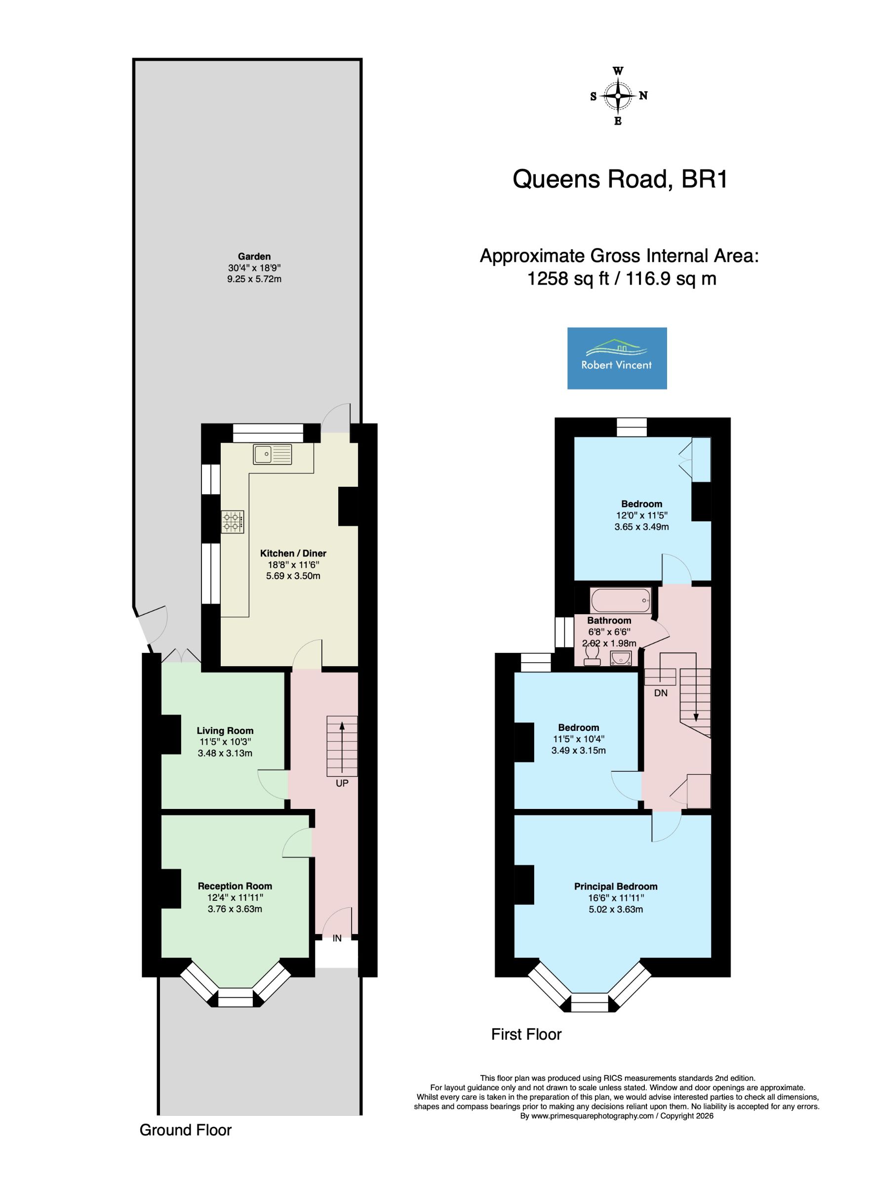 16 Queens Road, Bromley floorplan