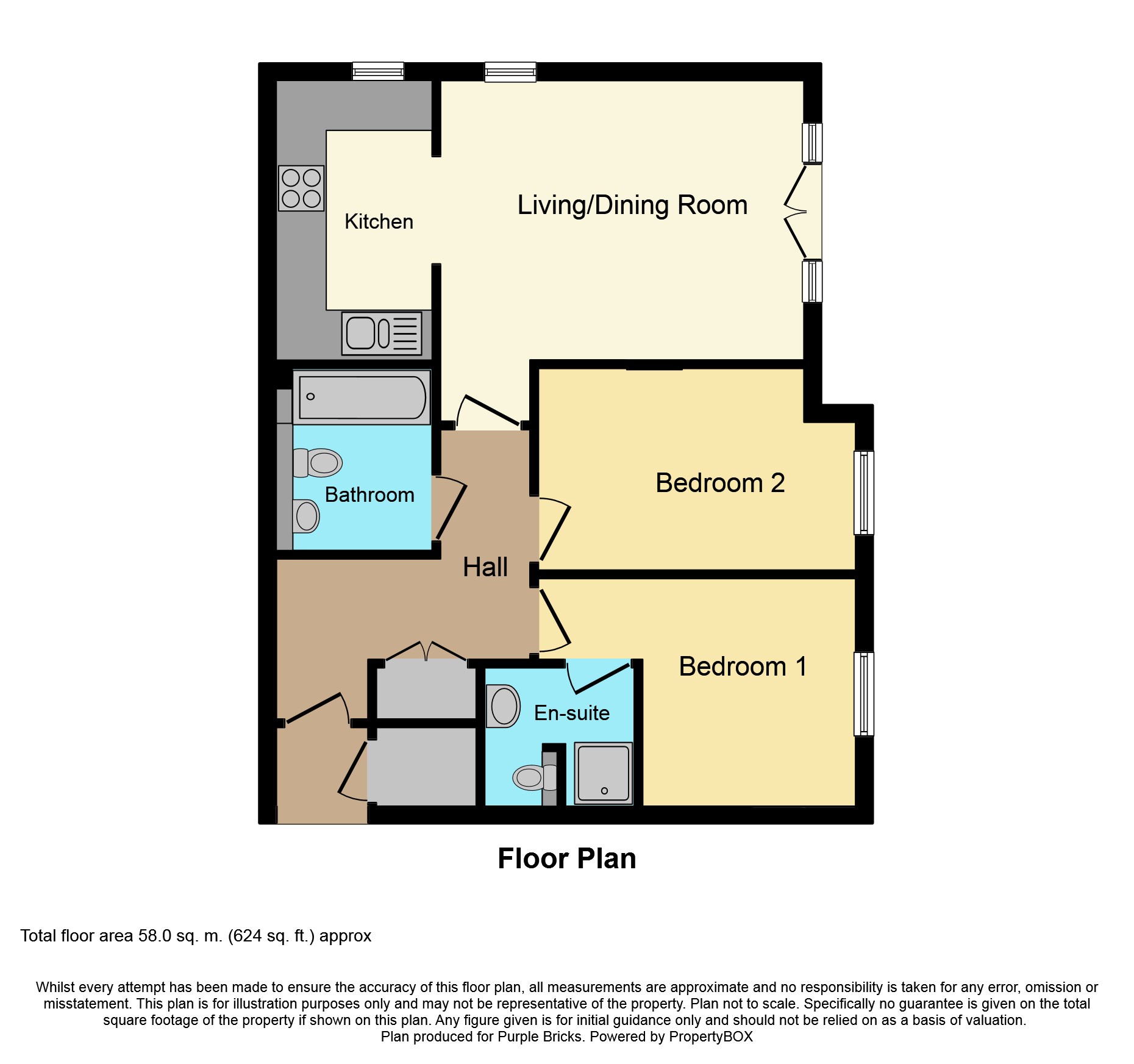 2 Bedrooms Flat for sale in 43A Wordsworth Road, Worthing BN11