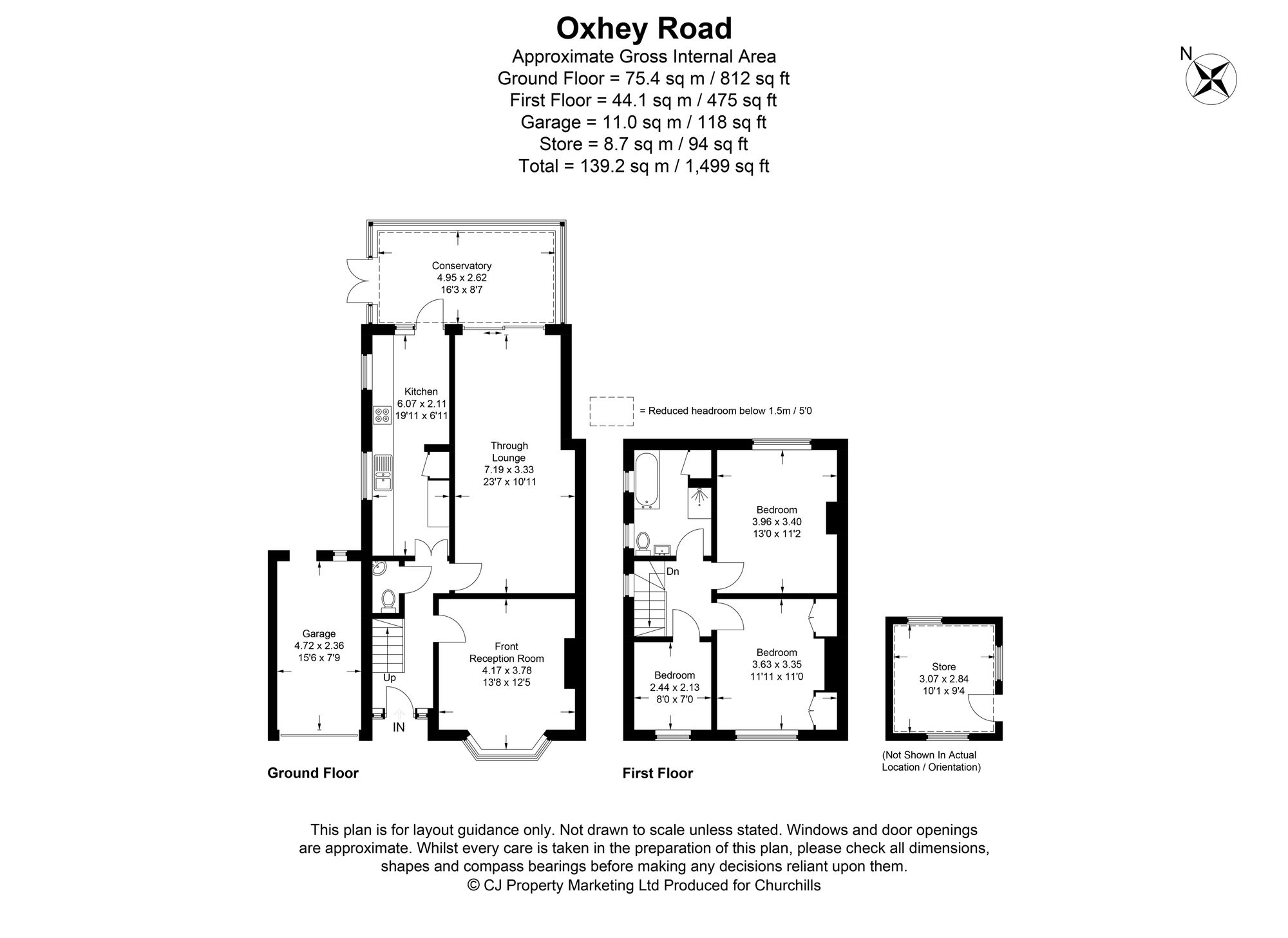 55 Oxhey Road, Watford floorplan