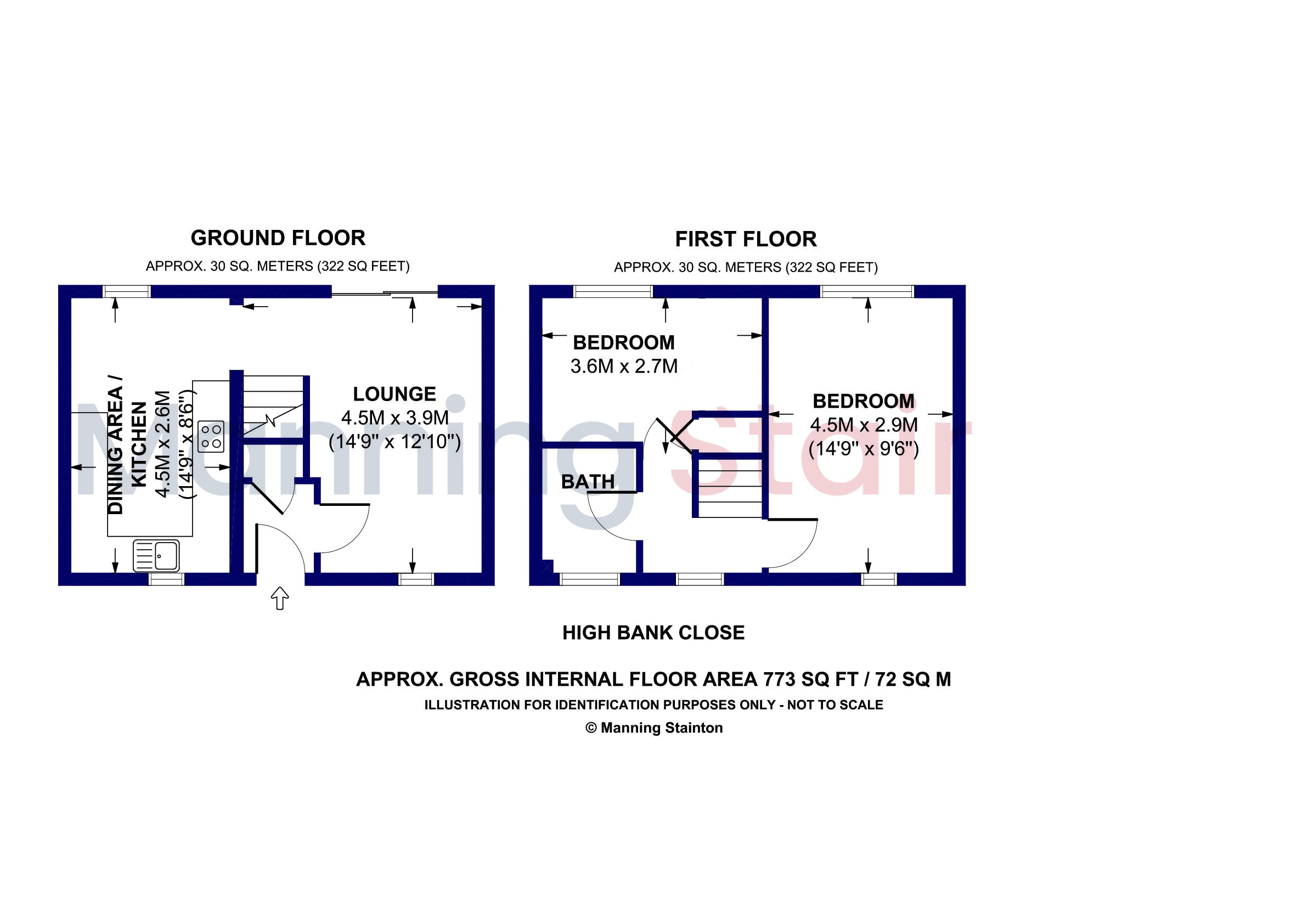 8, High Bank Close, West Yorkshire floorplan