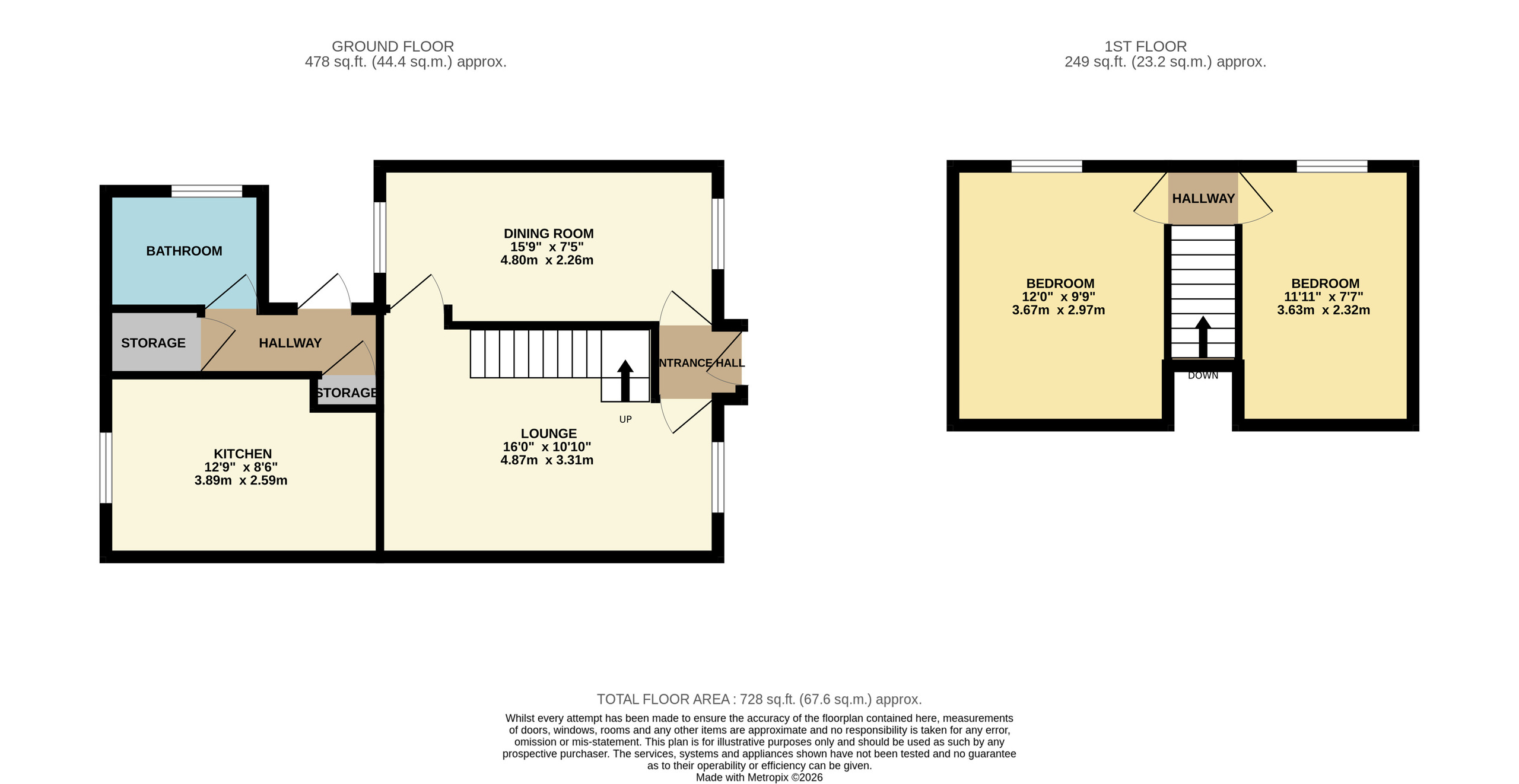 39 Wellgatehead, Lanark floorplan