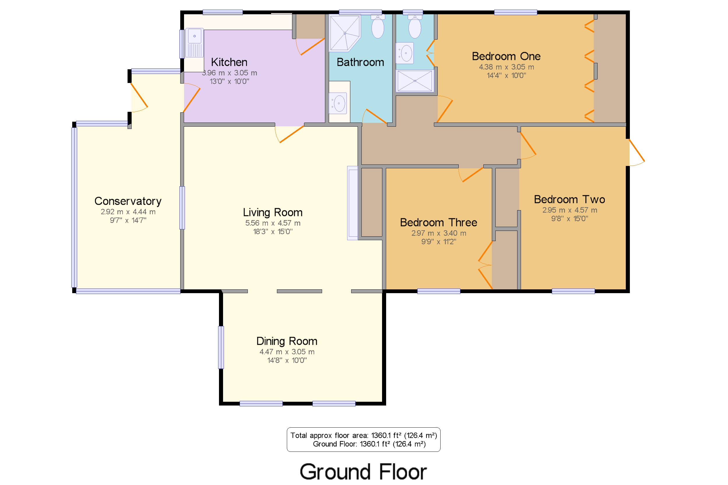 Hall Road, Barton Turf, Norwich, Norfolk NR12, 3 bedroom bungalow for