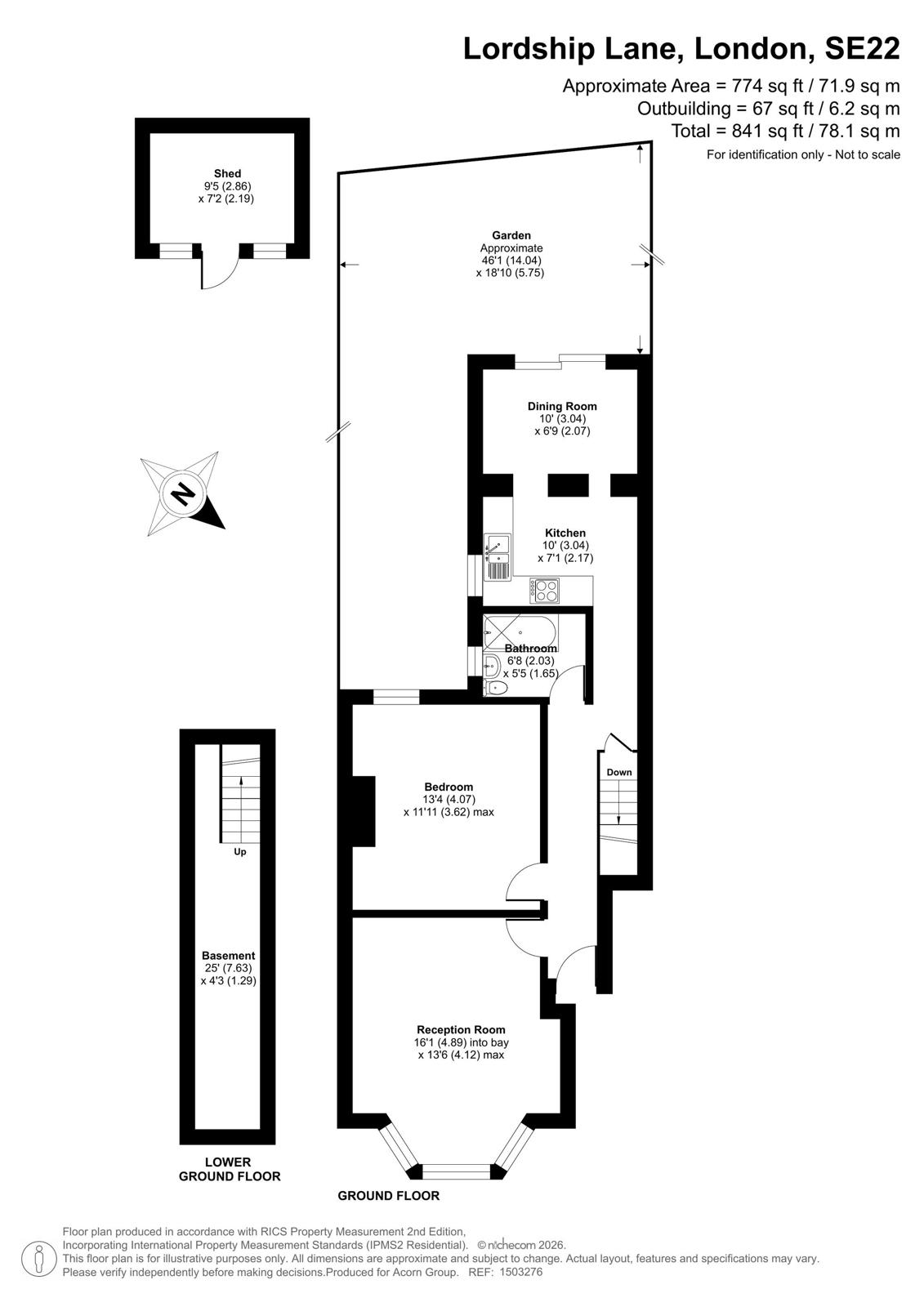 316A,, Lordship Lane, London floorplan