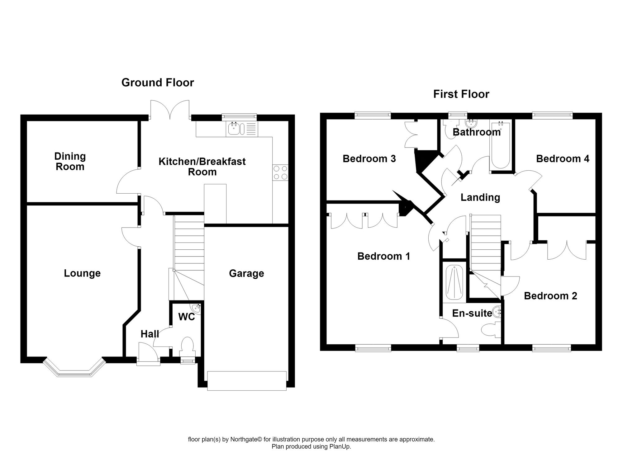 10 Hamilton Close, Newton Aycliffe floorplan