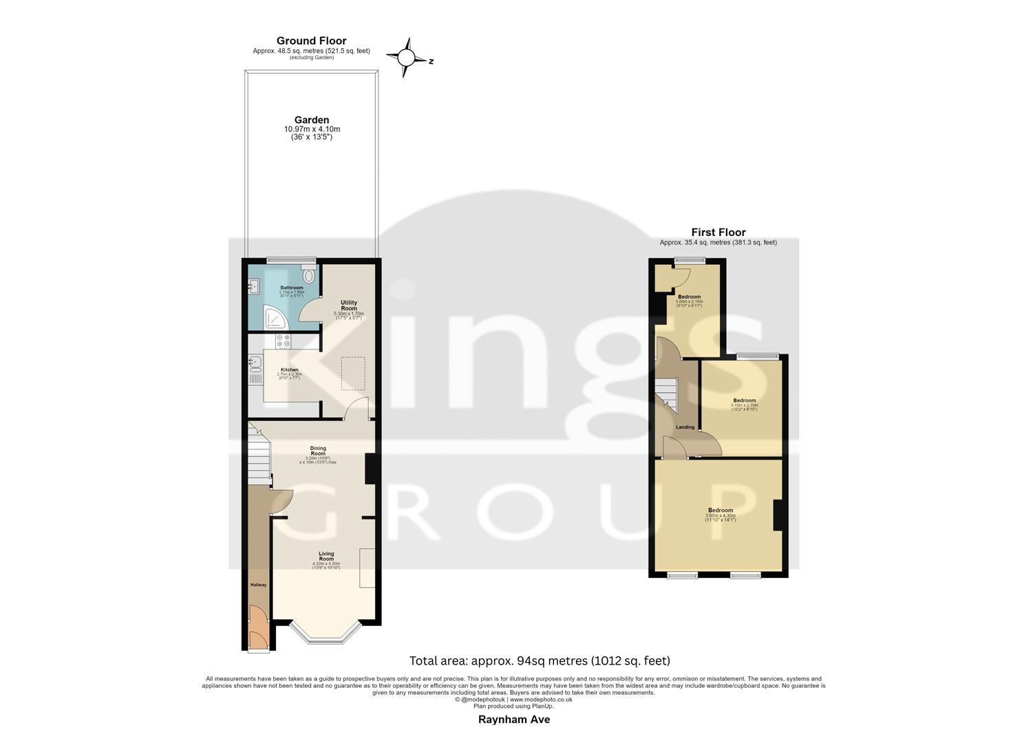 83, Raynham Avenue, London floorplan