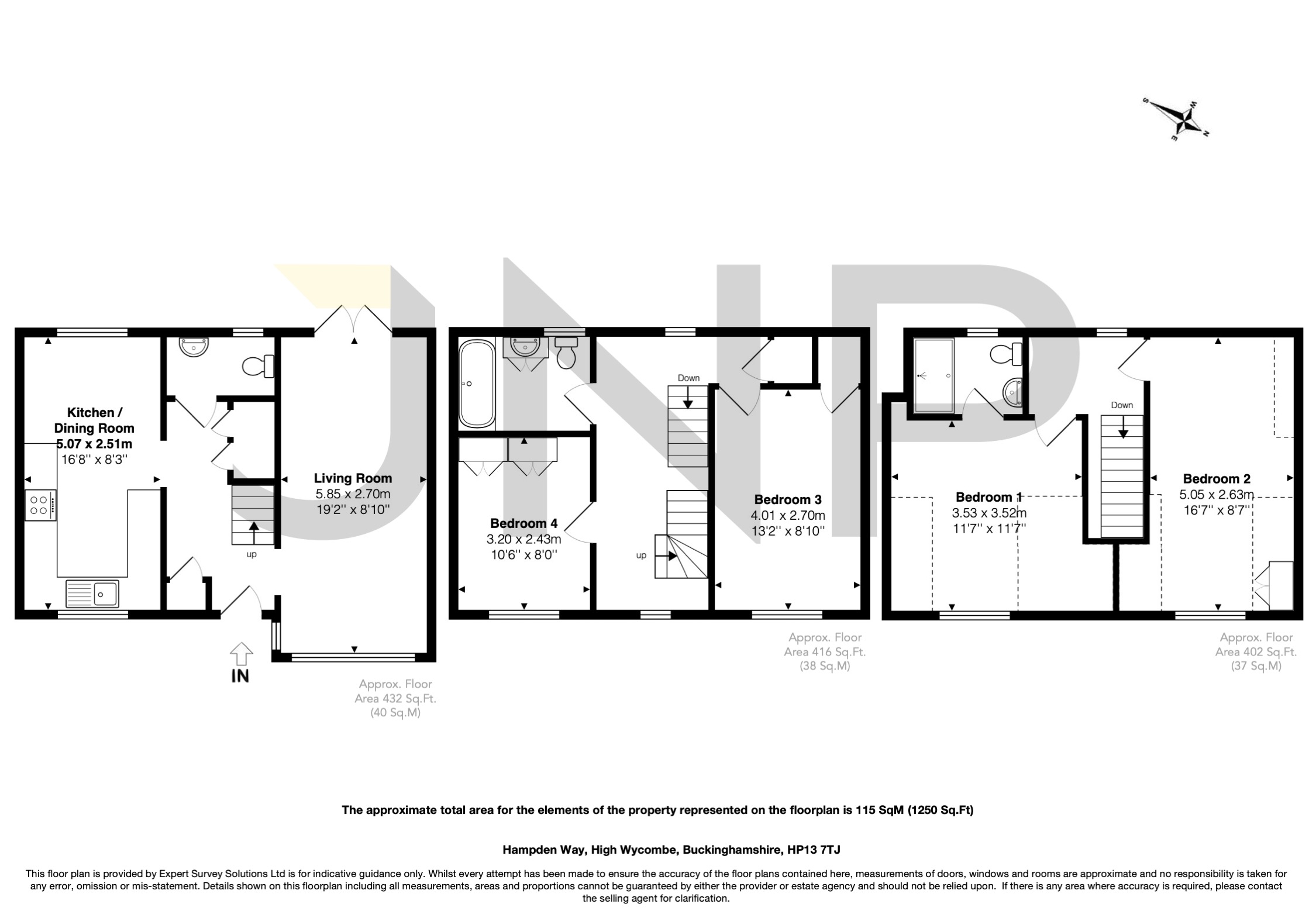 12, Hampden Way, High Wycombe floorplan
