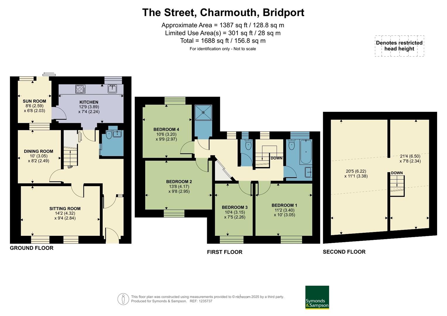 Grosvenor Cottage, The Street, Bridport floorplan