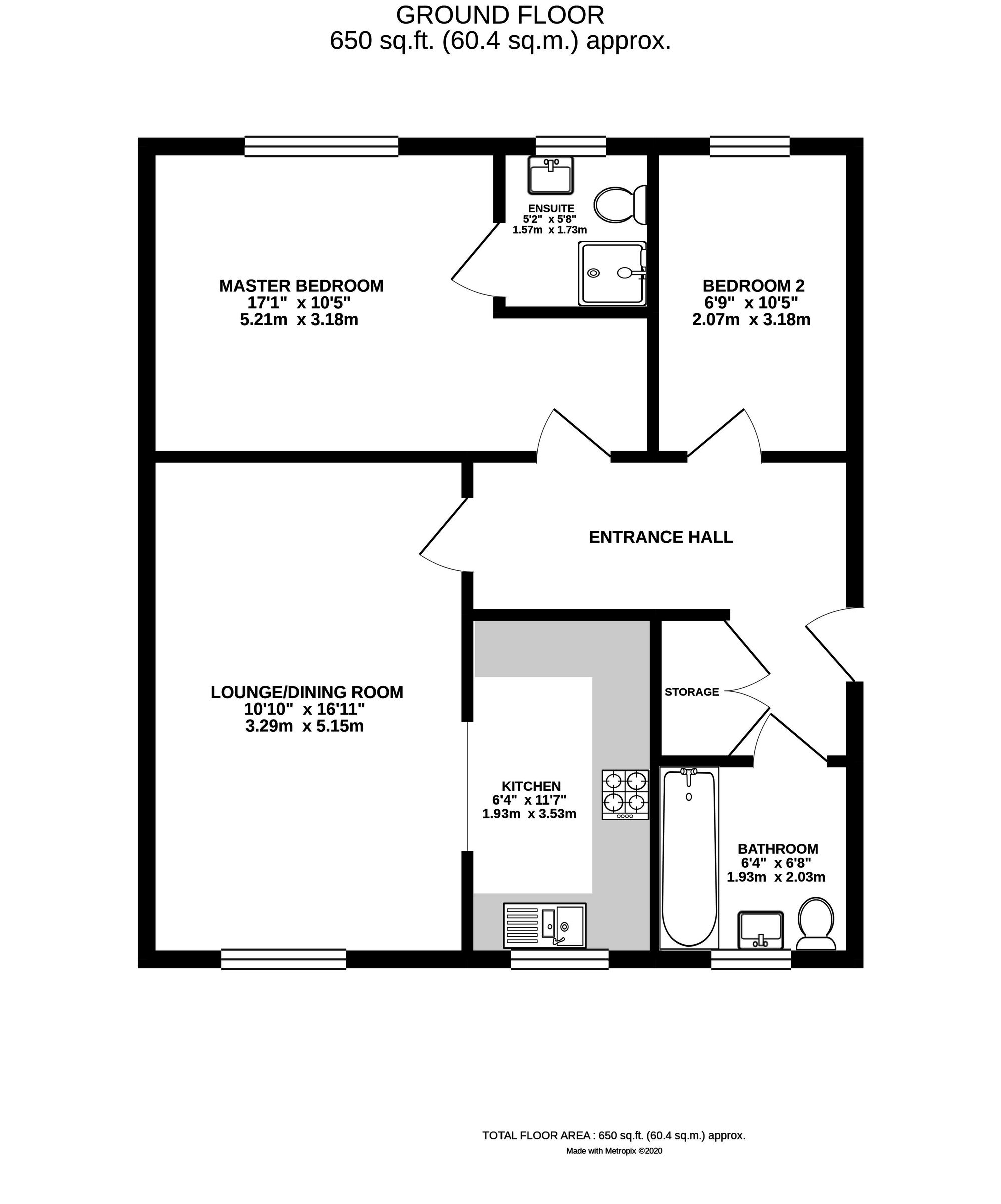 9 Elgar Place, Biggleswade floorplan