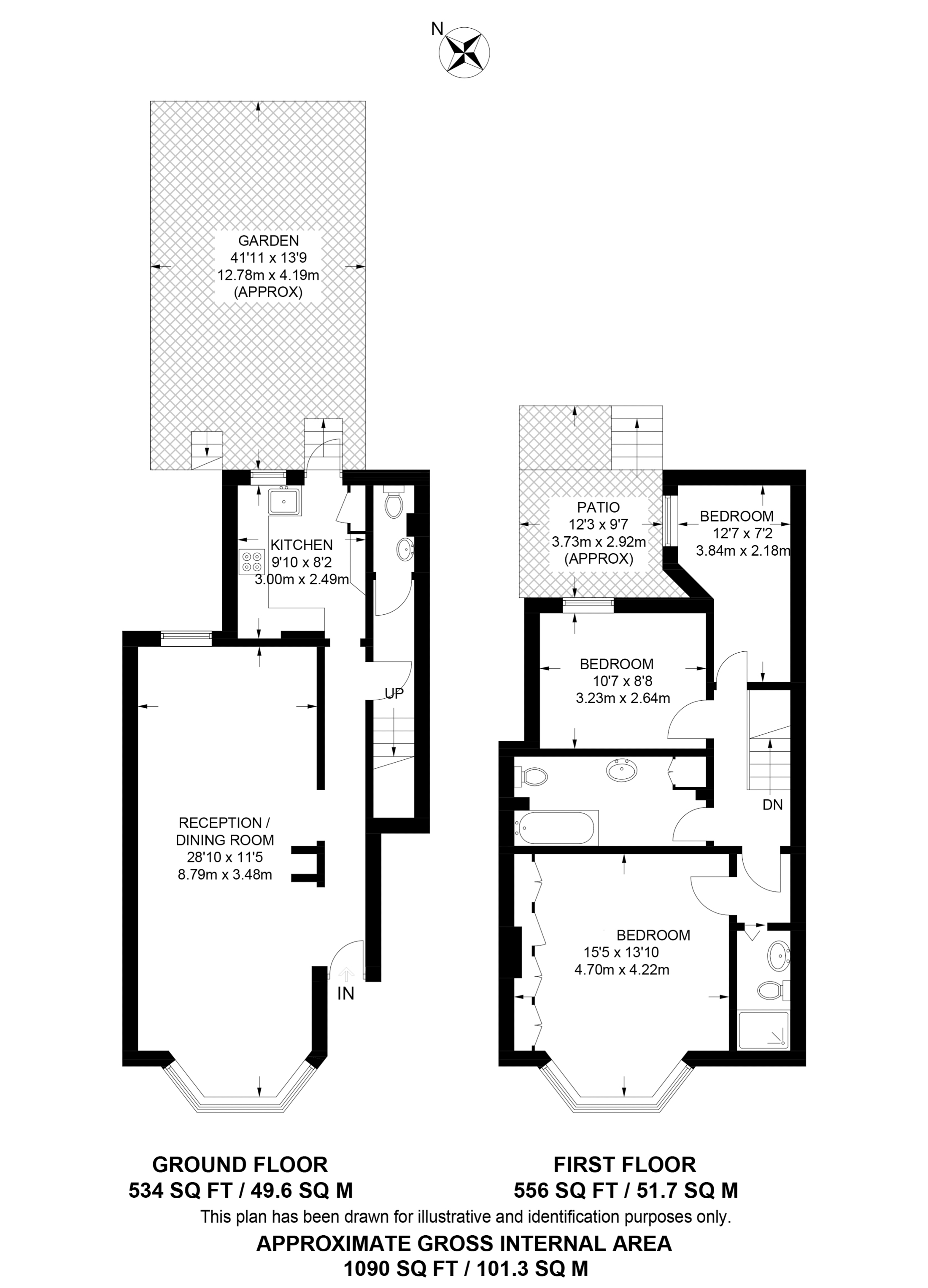 Geraldine Road, Wandsworth, London SW18, 3 bedroom flat to rent