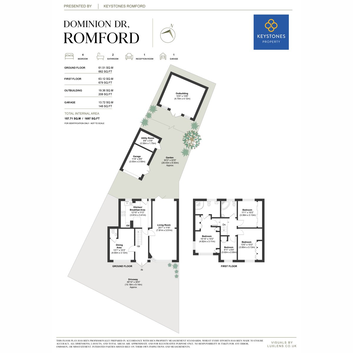 2, Dominion Drive, Collier Row floorplan
