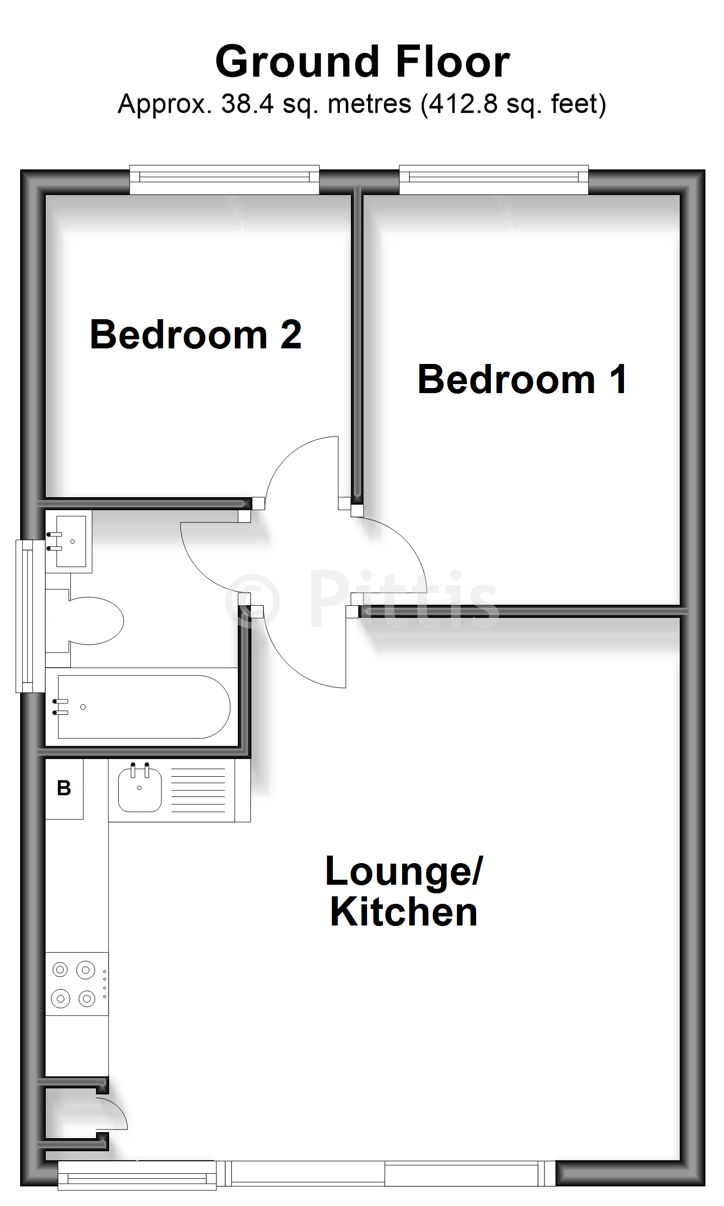 Brambles Chine, Monks Lane, Freshwater floorplan