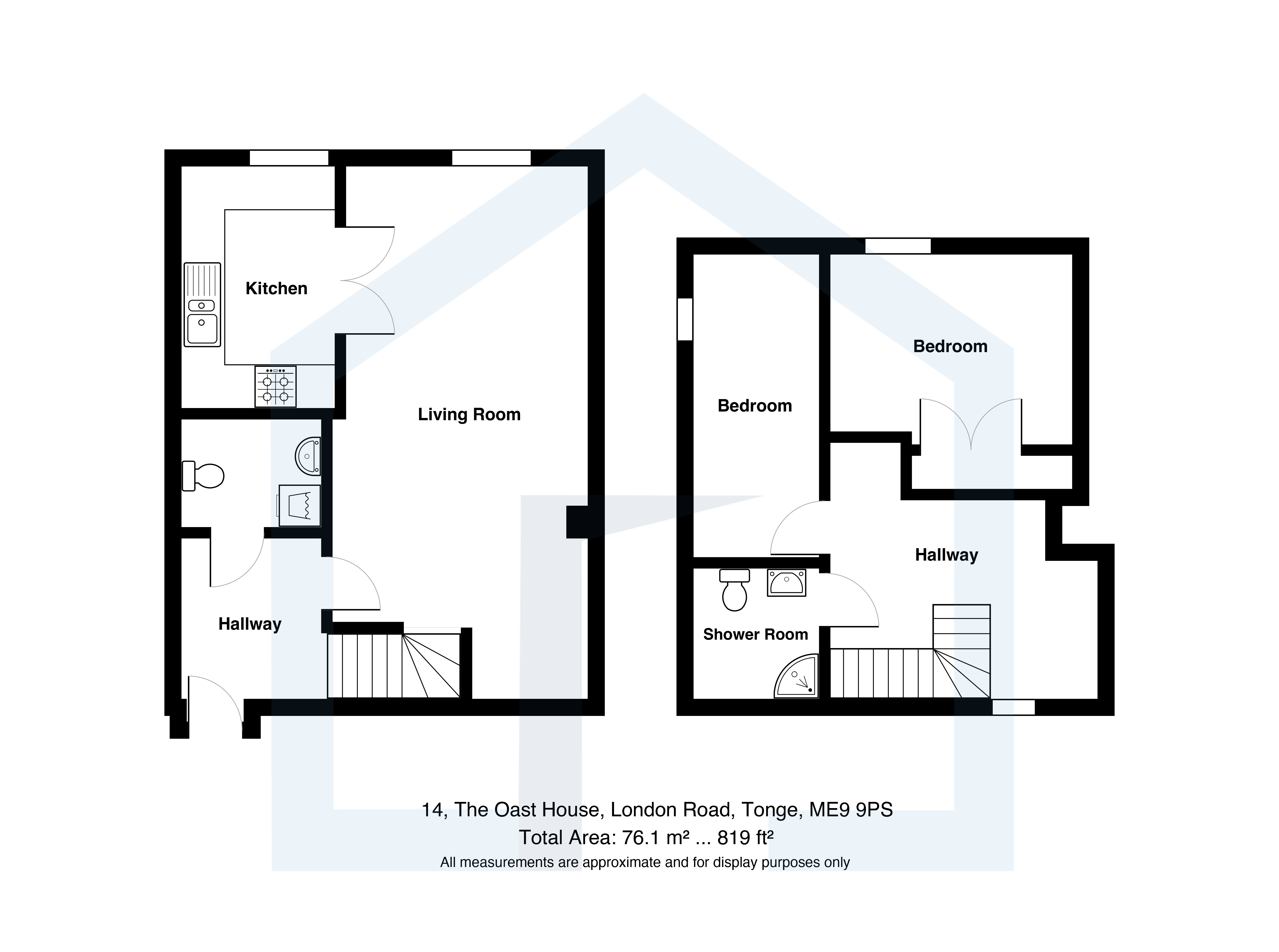 Flat 14 The Oast House, London Road, Teynham floorplan