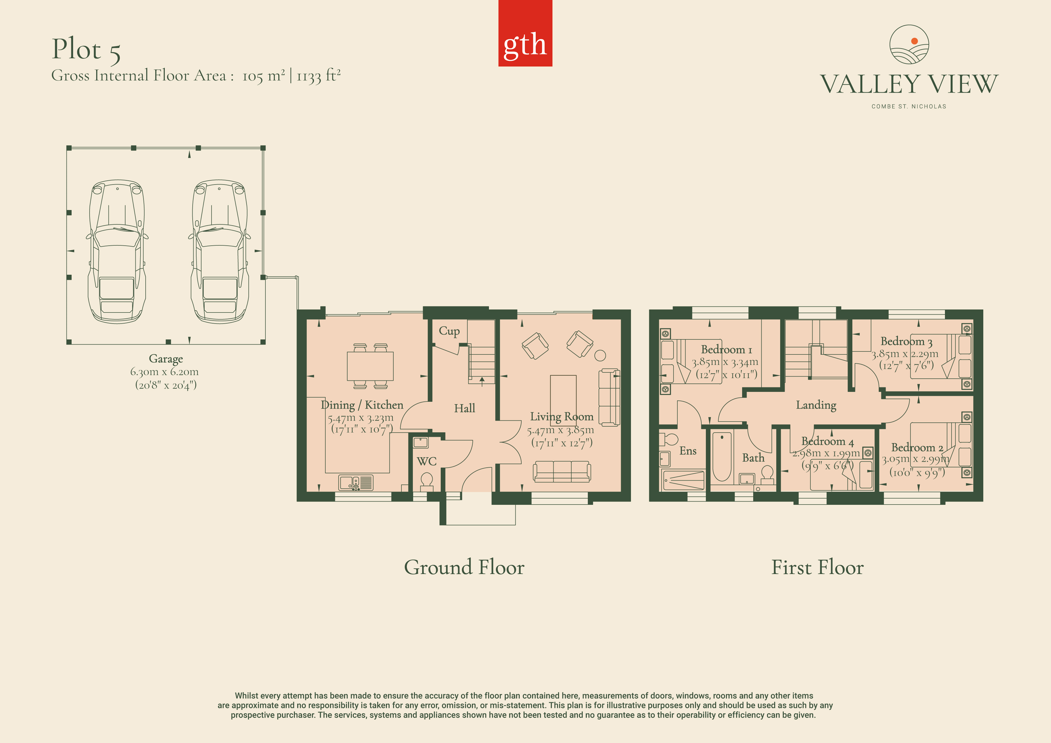 Plot 5 Valley View,, Plot 5 Valley View, Combe St. Nicholas floorplan