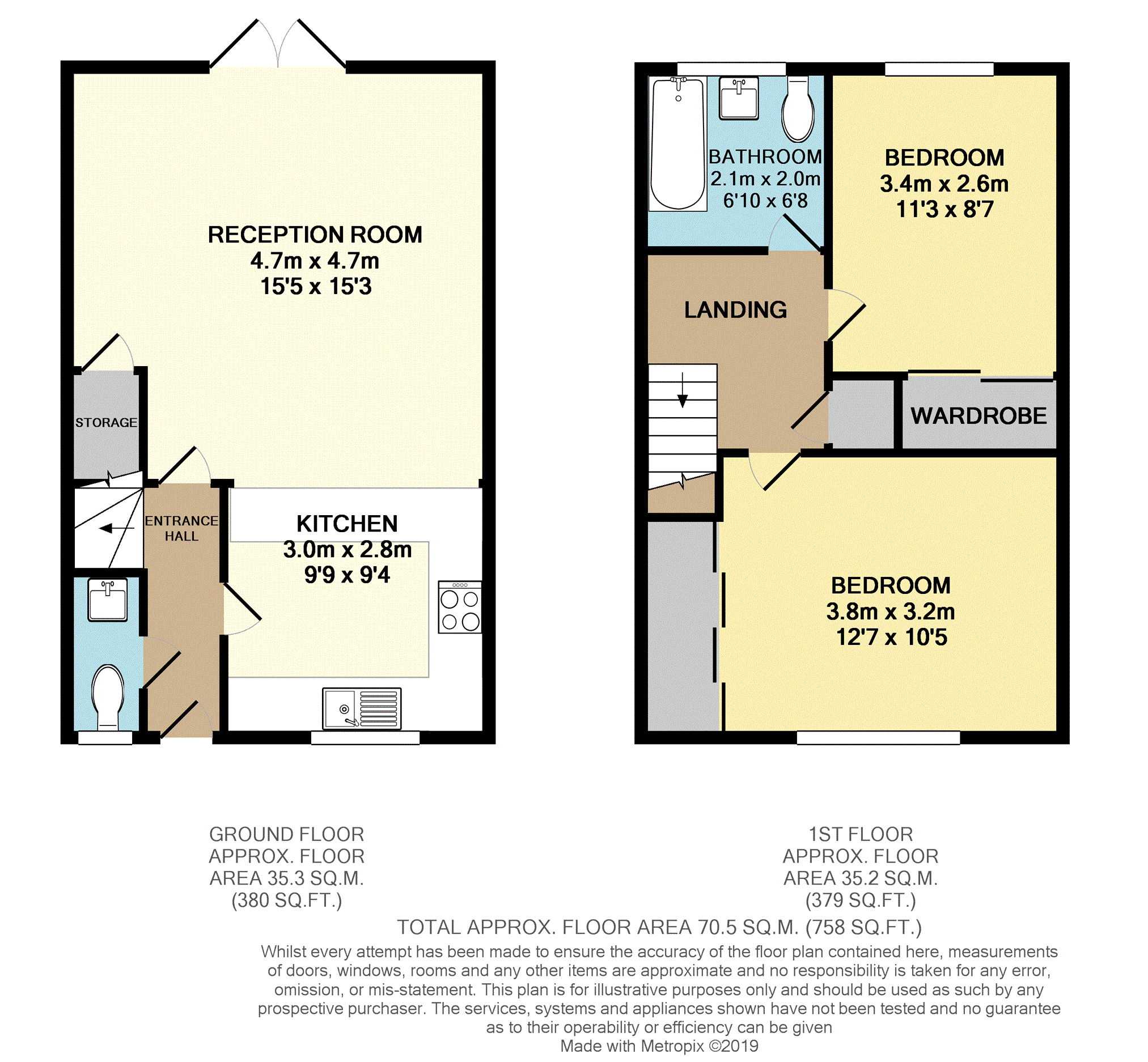 2 Bedrooms Semi-detached house for sale in The Fields, Rochester ME3