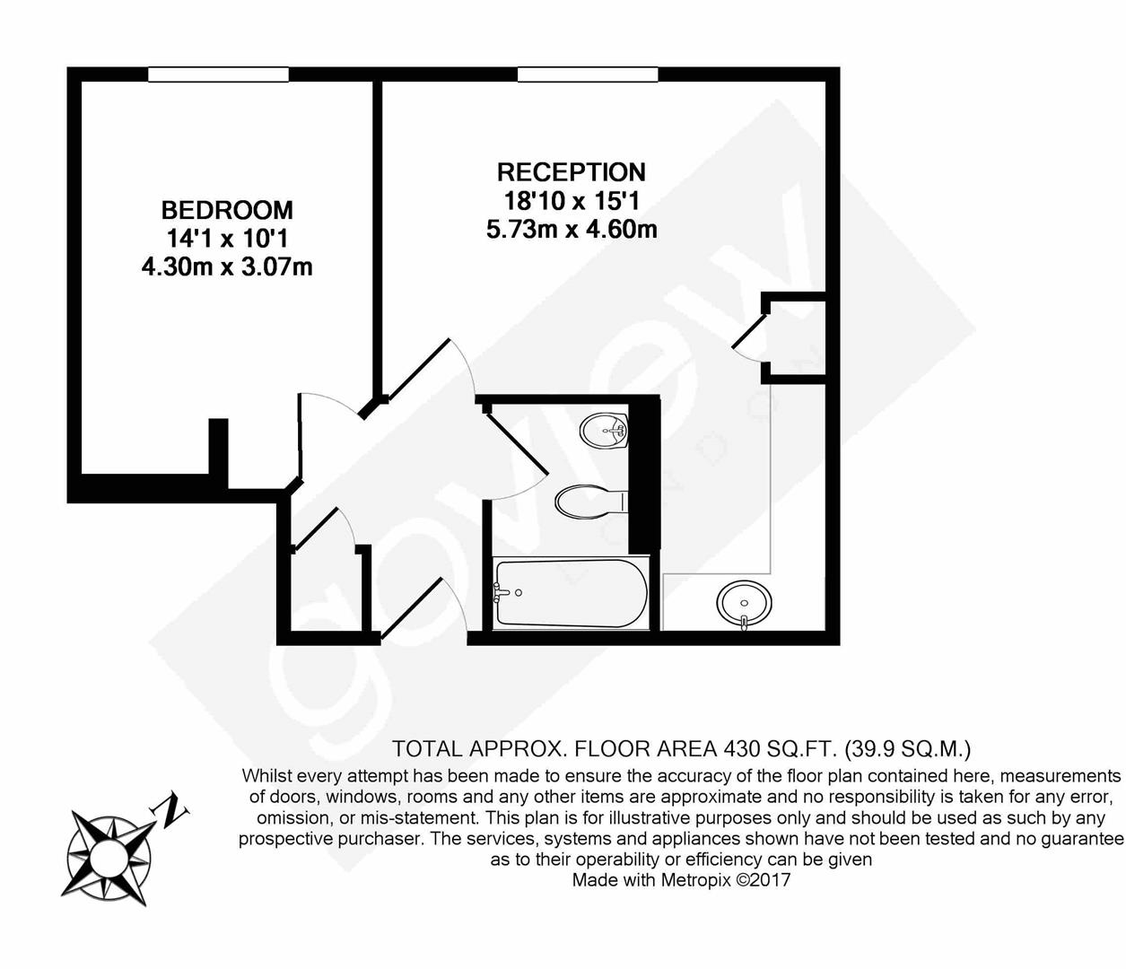 Flat 7, 28 Castlebar Park, London floorplan
