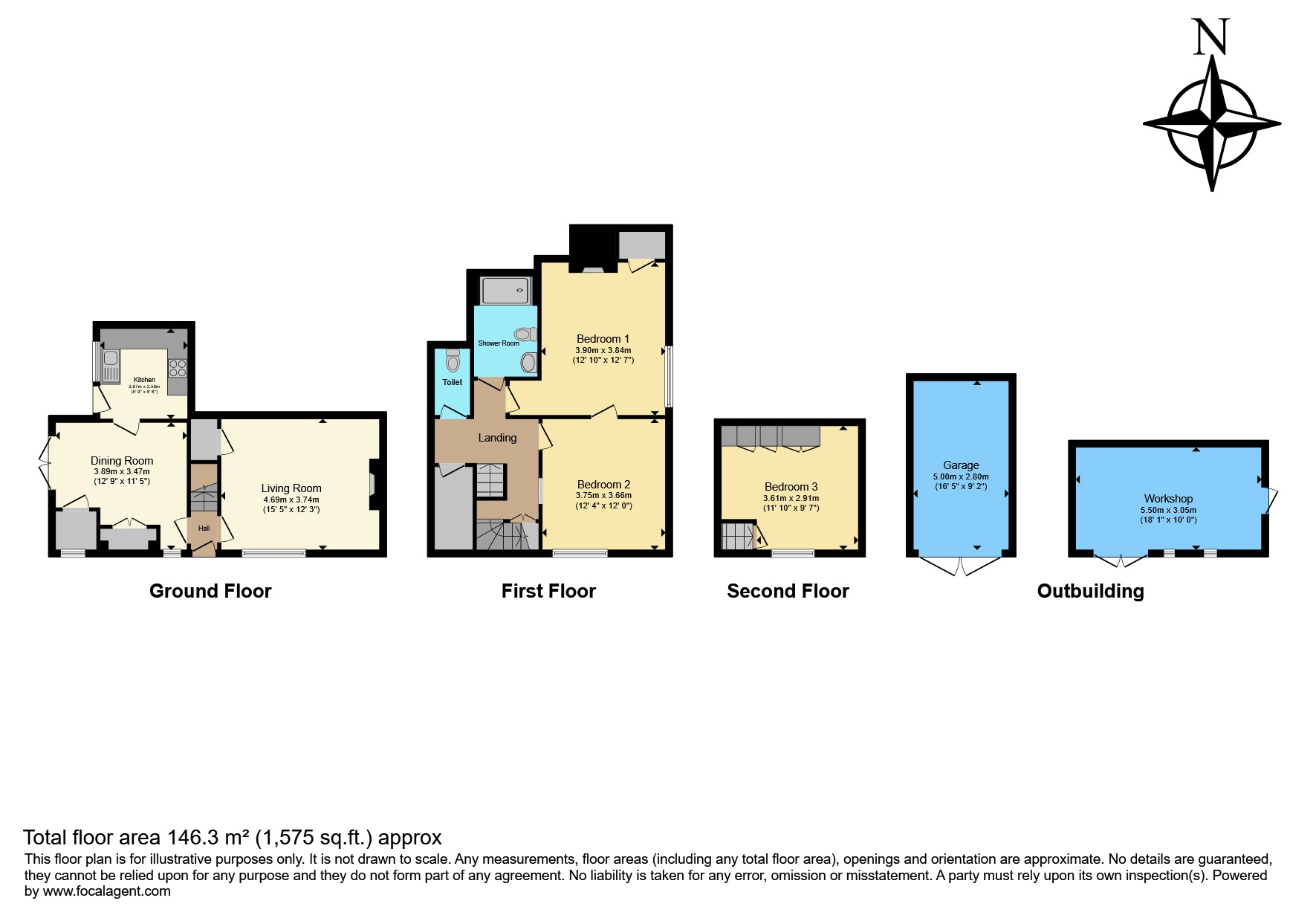 2 Hammonds Farm Cottages, Smiths Lane, Cranbrook floorplan
