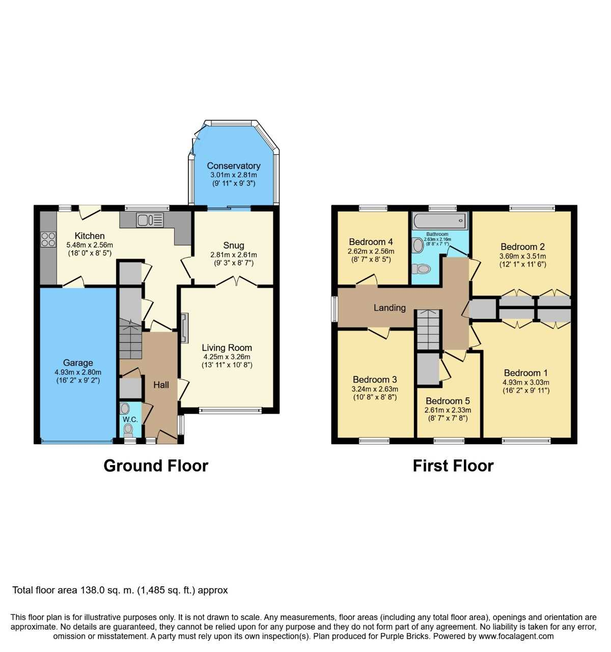 5 Bedrooms Detached house for sale in Brambling Road, Horsham RH13