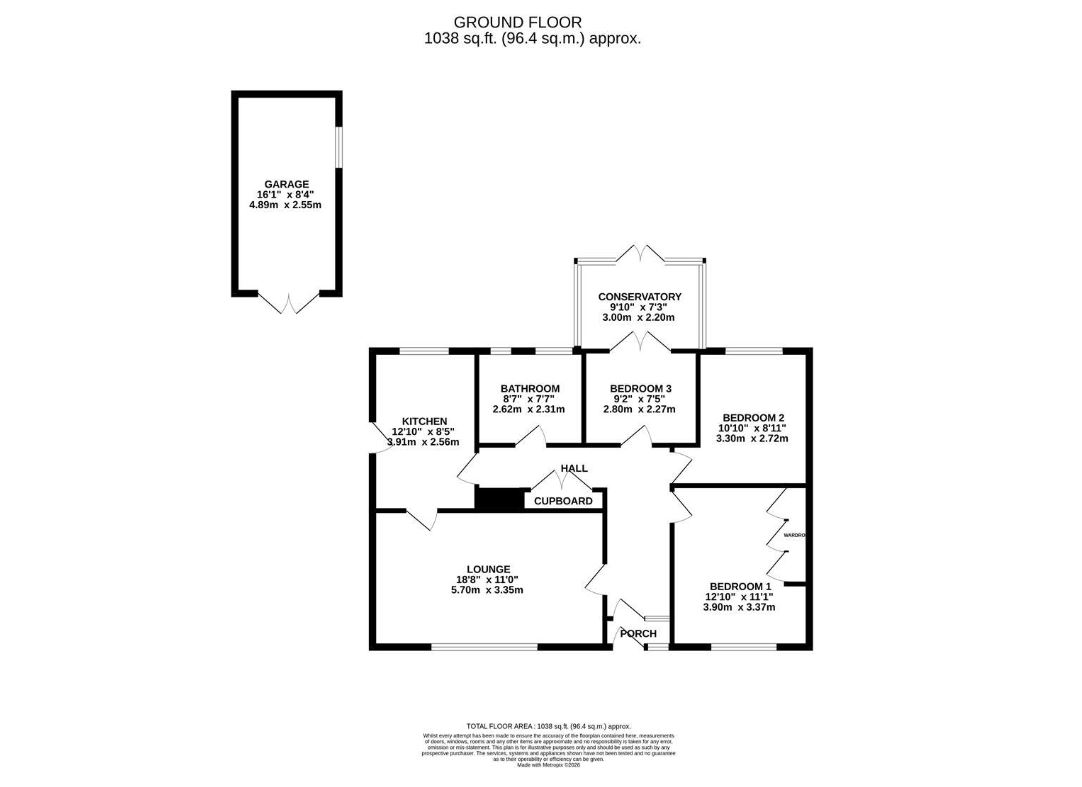 3 Lake Road, Verwood floorplan