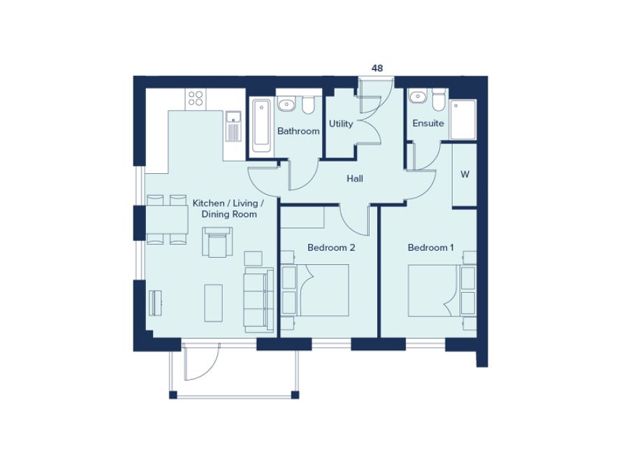 48, John Thornycroft Road, Southampton floorplan