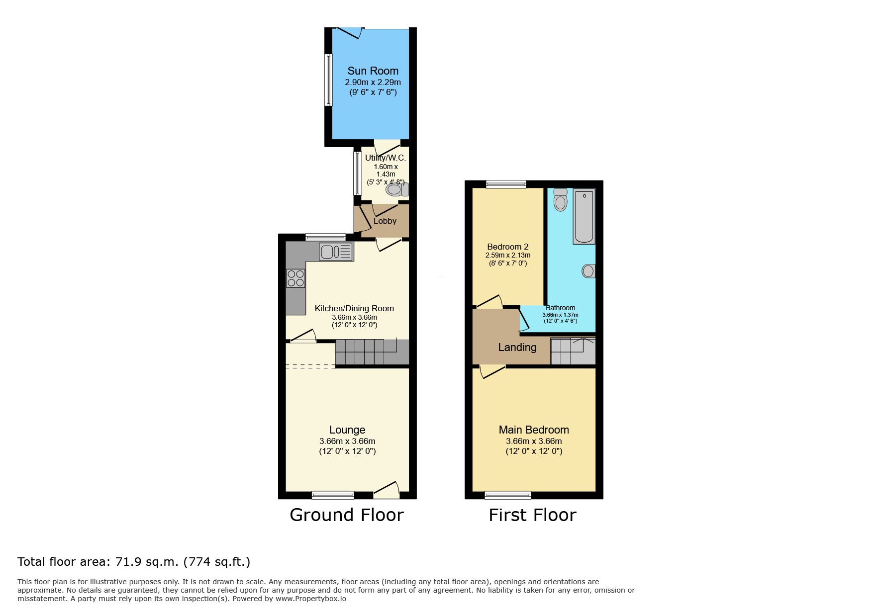 43 Chestnut Road, Leicester floorplan