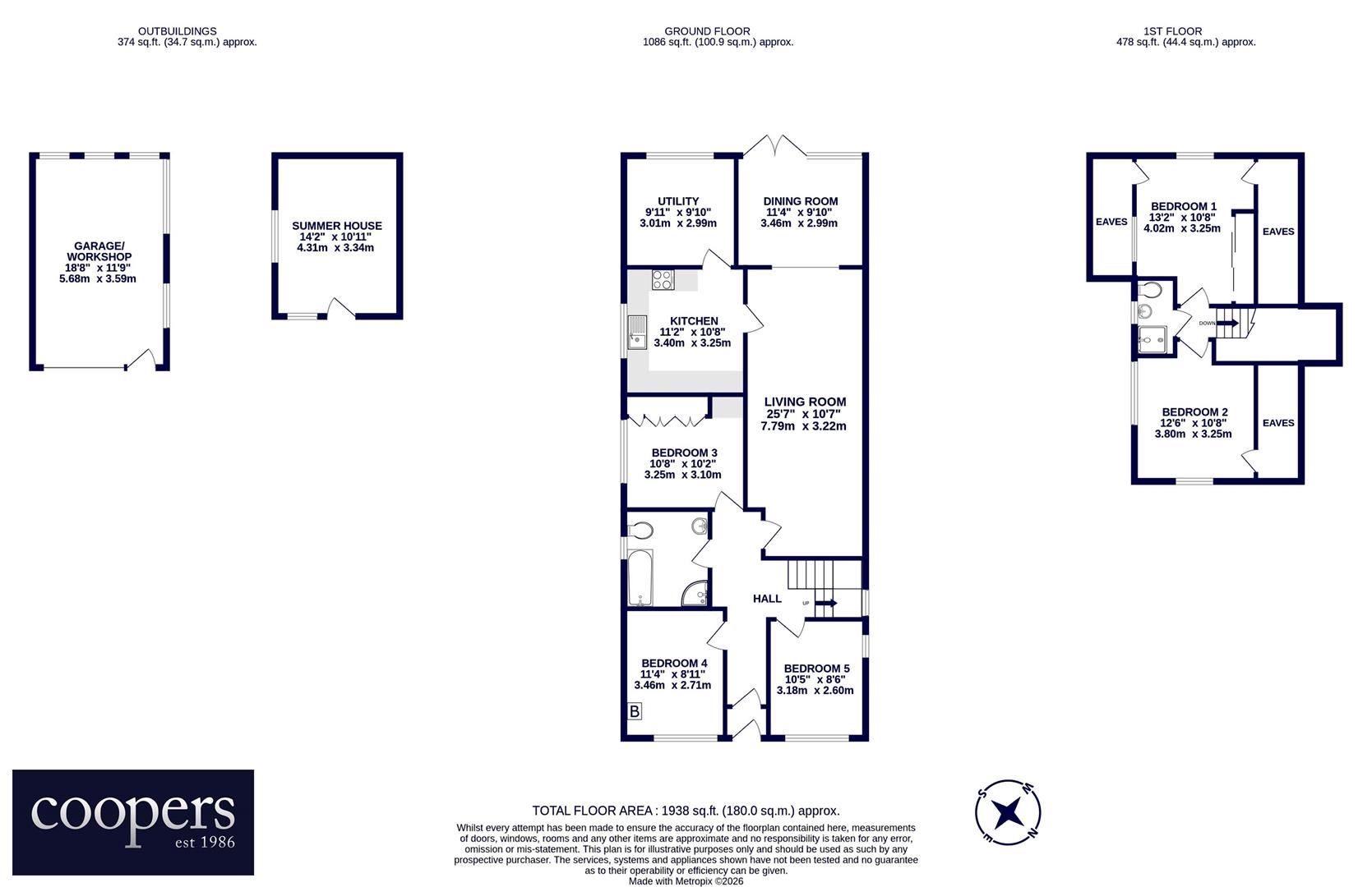 33, Bourn Avenue, Hillingdon floorplan