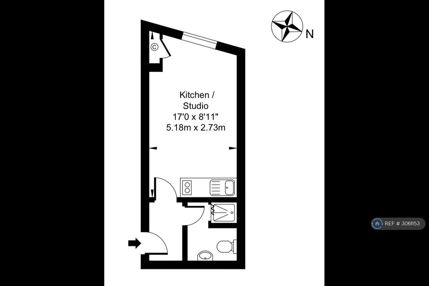 Flat, Walworth Road, London floorplan