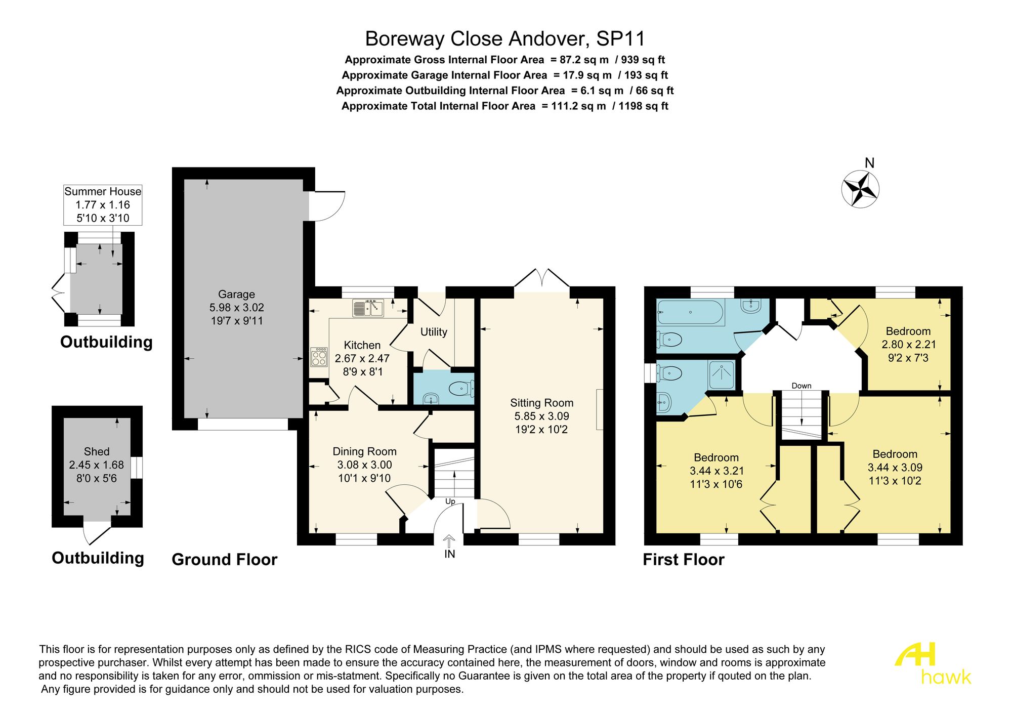 9 Boreway Close, Andover floorplan