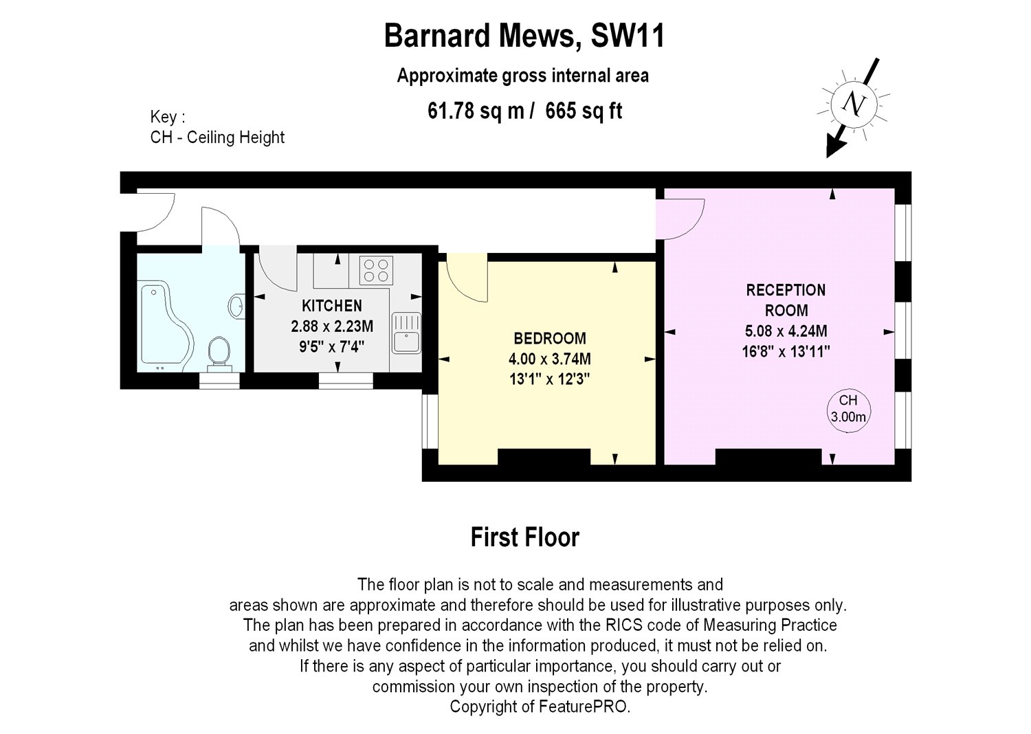 1 Bedrooms Flat to rent in Barnard Mews, London SW11