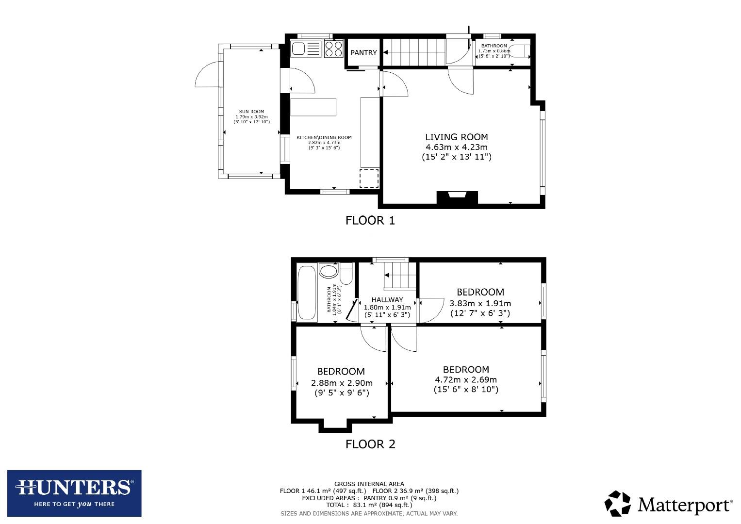 4, The Crossways, Otley floorplan