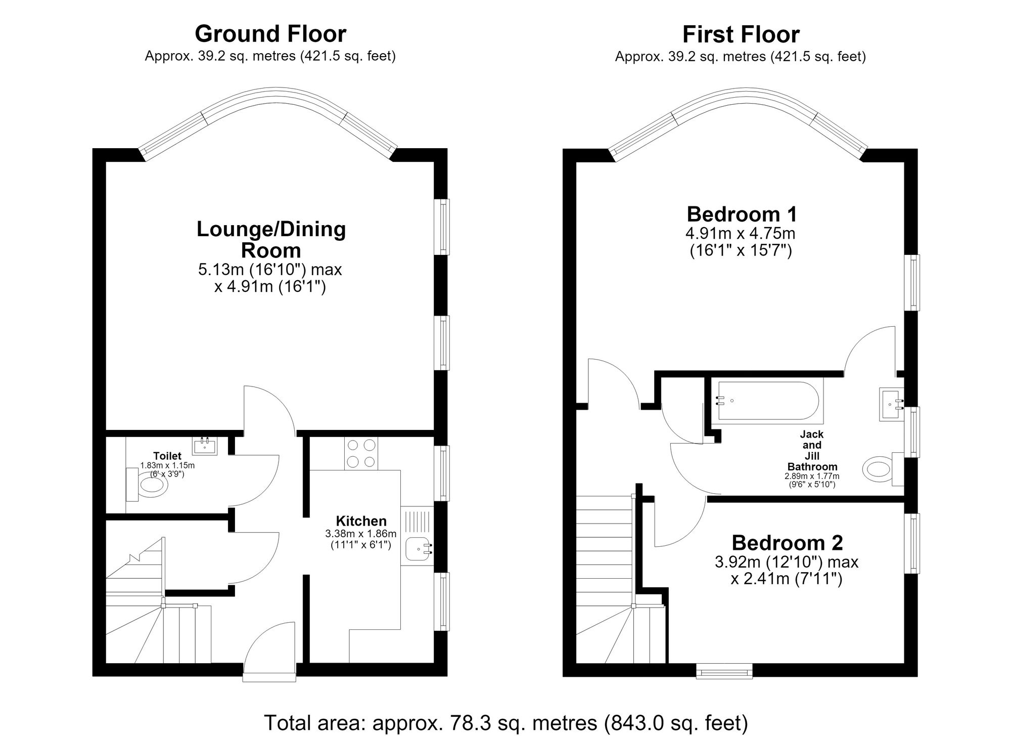 10 Woodland Grange, Royston floorplan