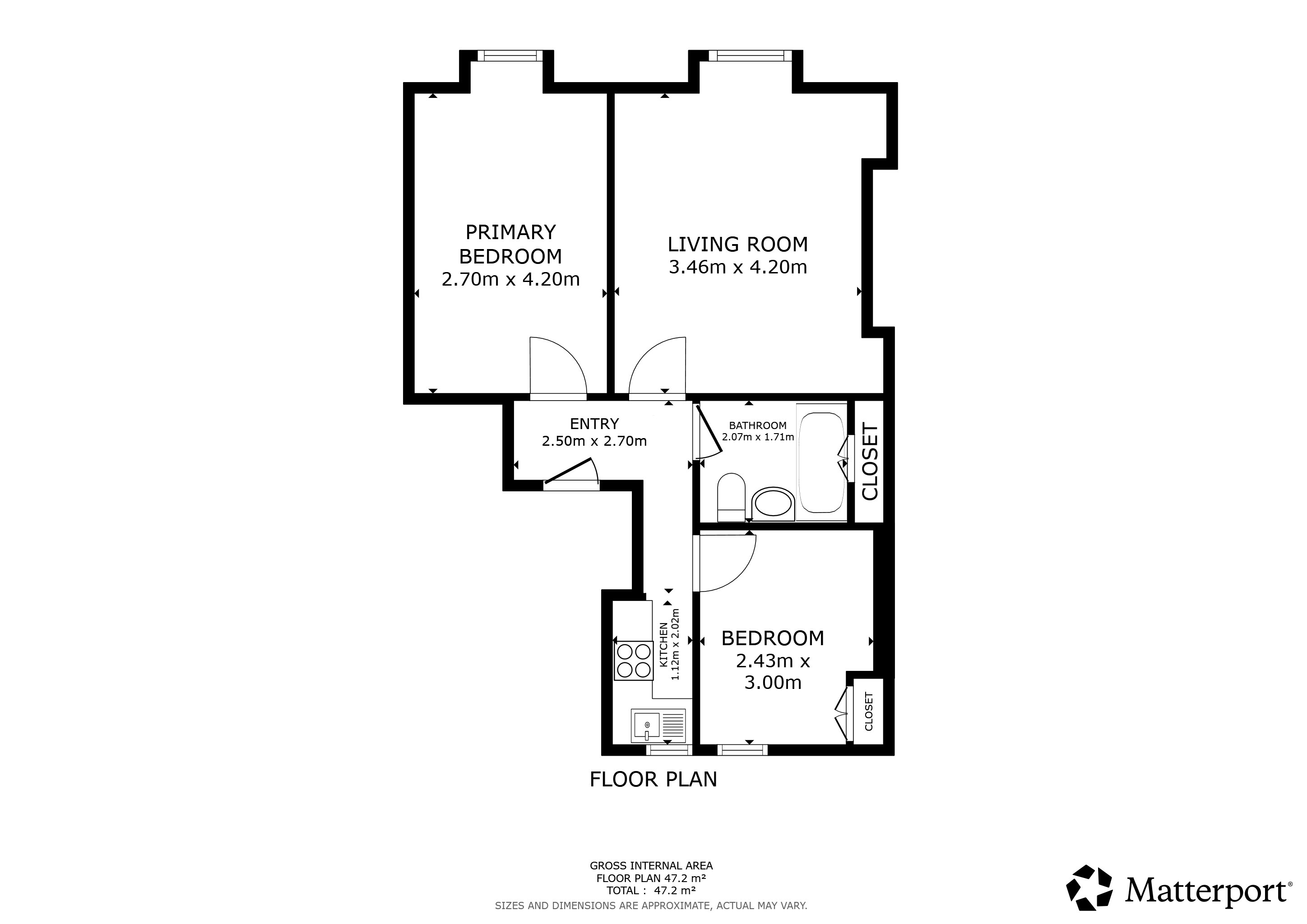 Urquhart Street Flat F (FMP), Aberdeen, Aberdeen floorplan
