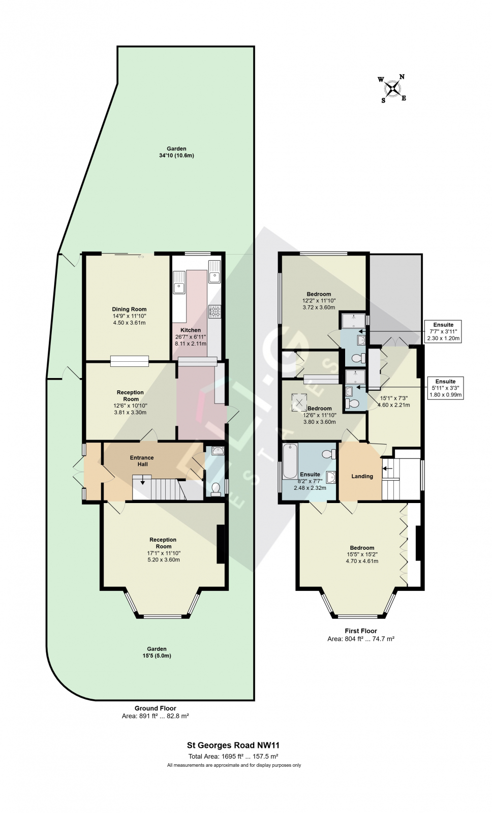 70 St. Georges Road, London floorplan
