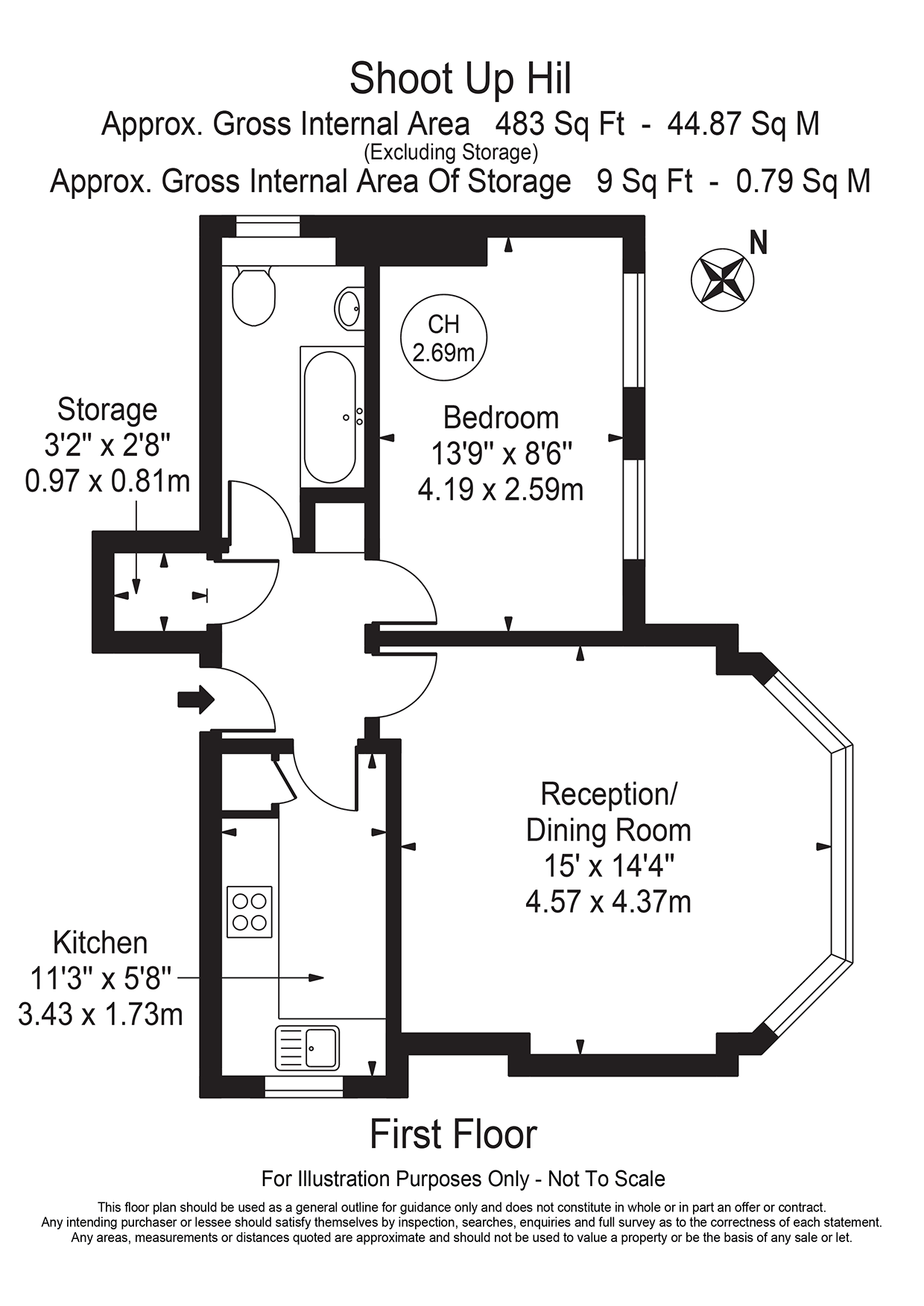 39, Shoot Up Hill, LONDON floorplan