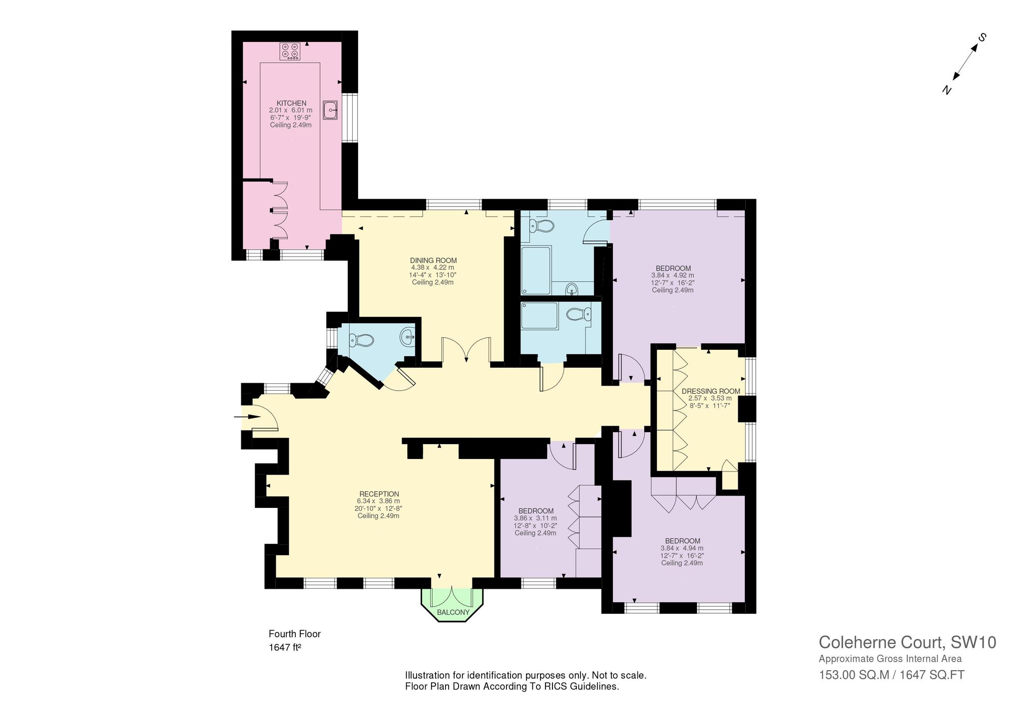Old Brompton Road, London floorplan