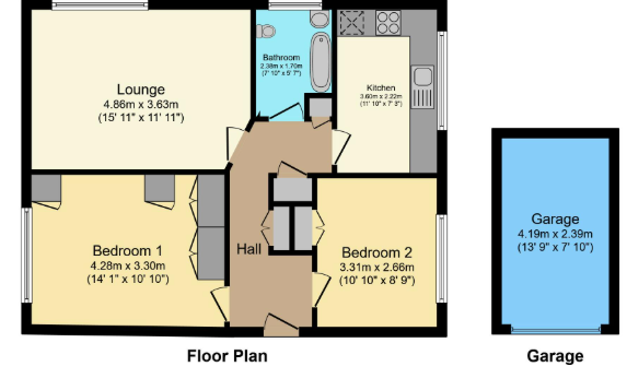 26,Flat, Ingatestone Drive, Stourbridge floorplan