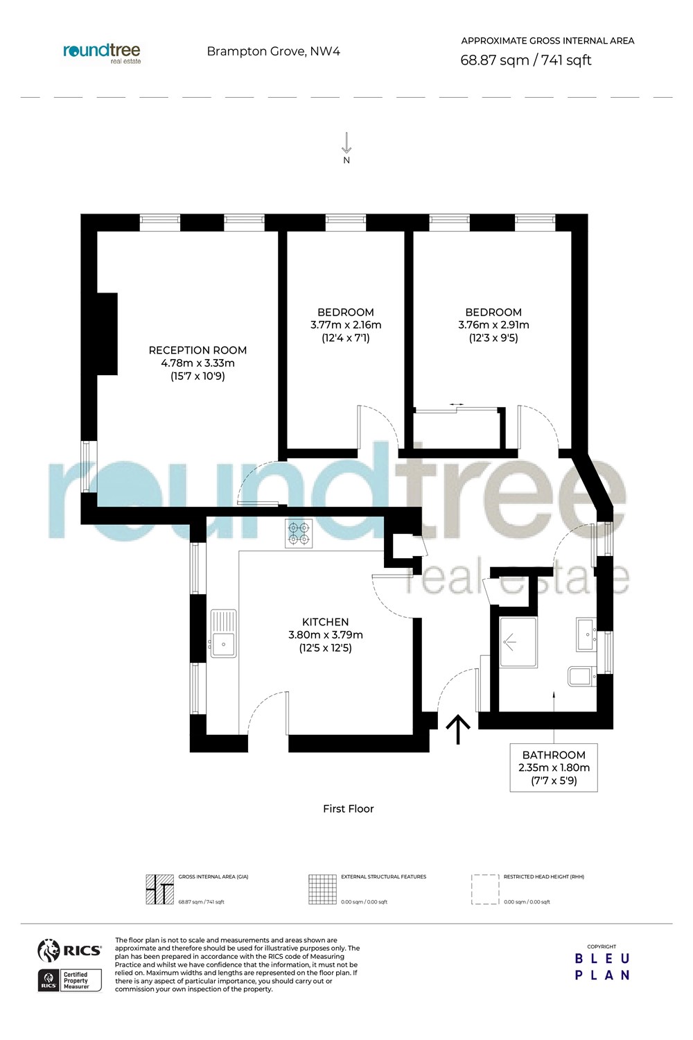 94, Brampton Court, Brampton Grove, Hendon floorplan
