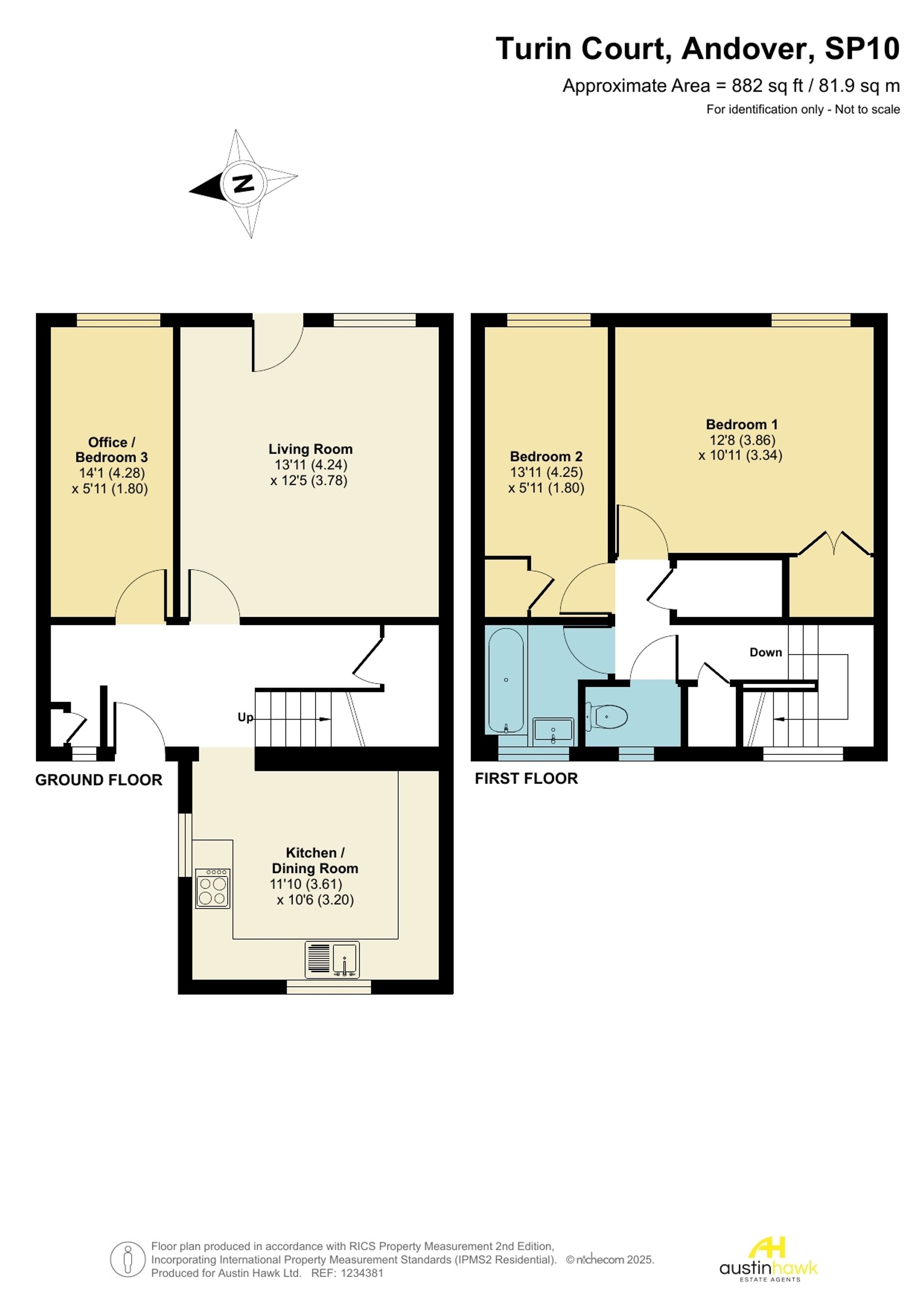 86 Turin Court, Andover floorplan