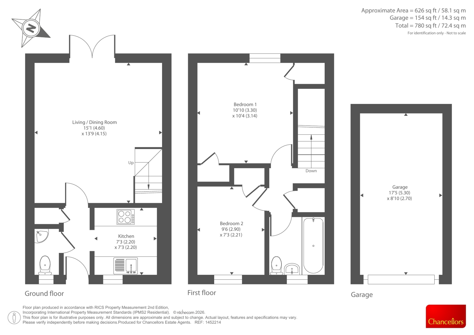 42, Two Rivers Way, Newbury floorplan