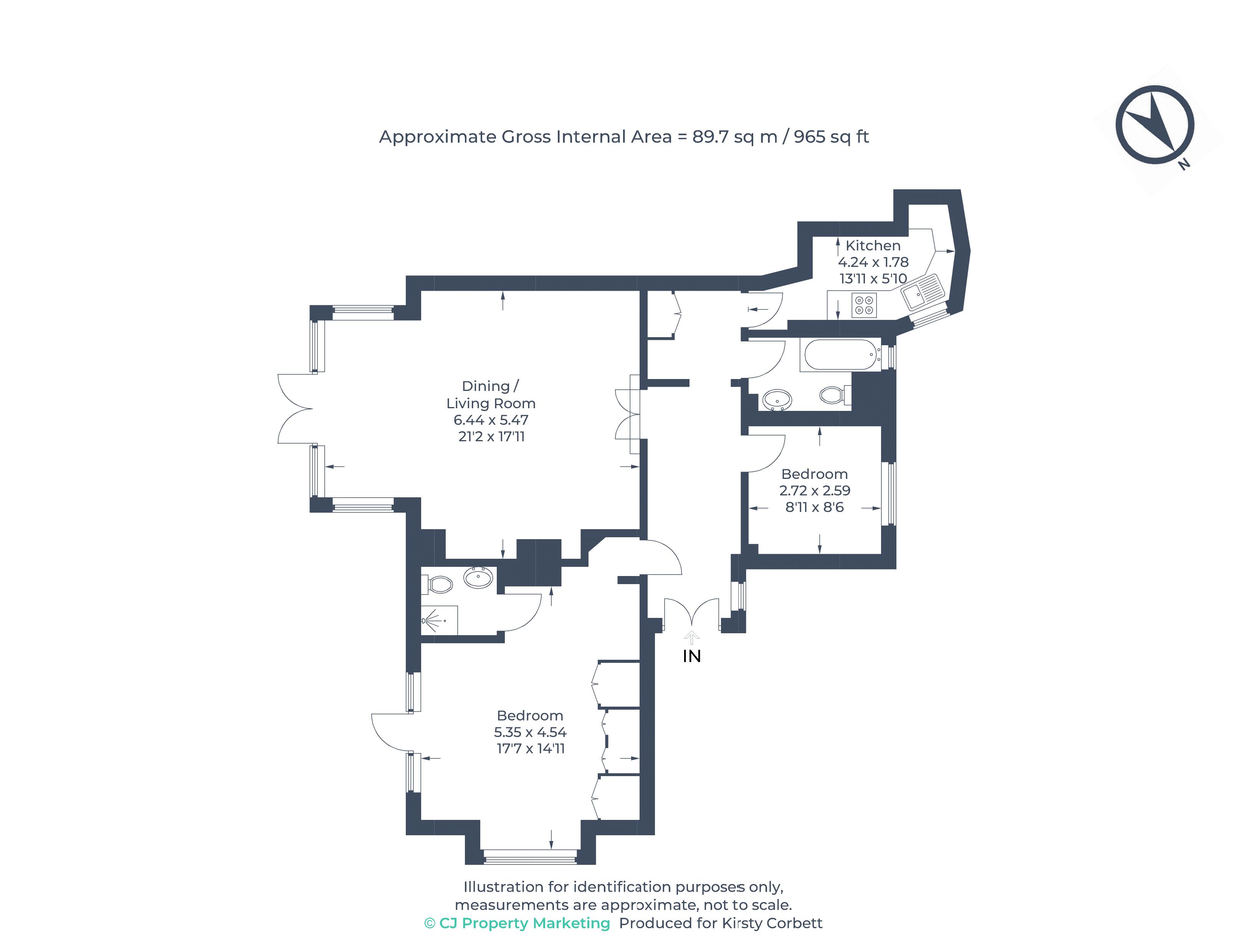 Flat 1 Somerlea, Court Road, Maidenhead floorplan