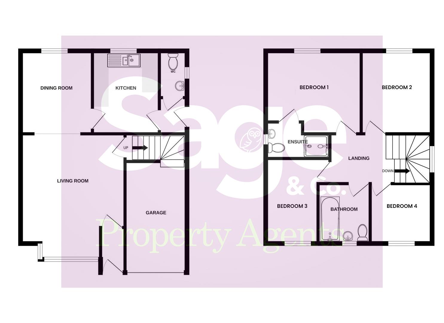 14, Buttercup Court, Cwmbran floorplan