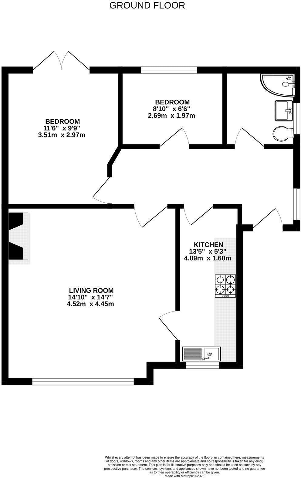 32 Upper Weybourne Lane, Farnham floorplan