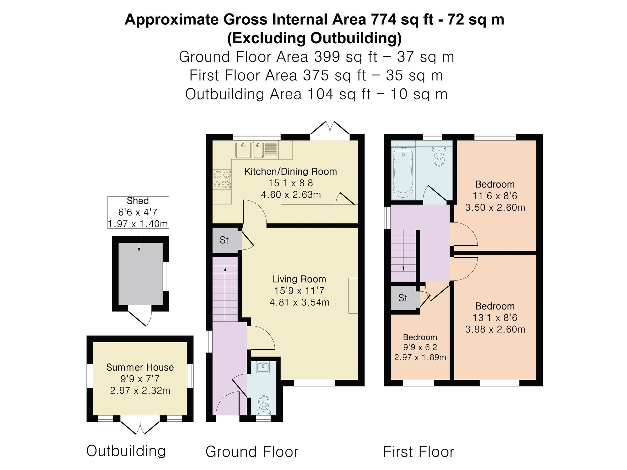 57 Hillside Meadows, St. Austell floorplan