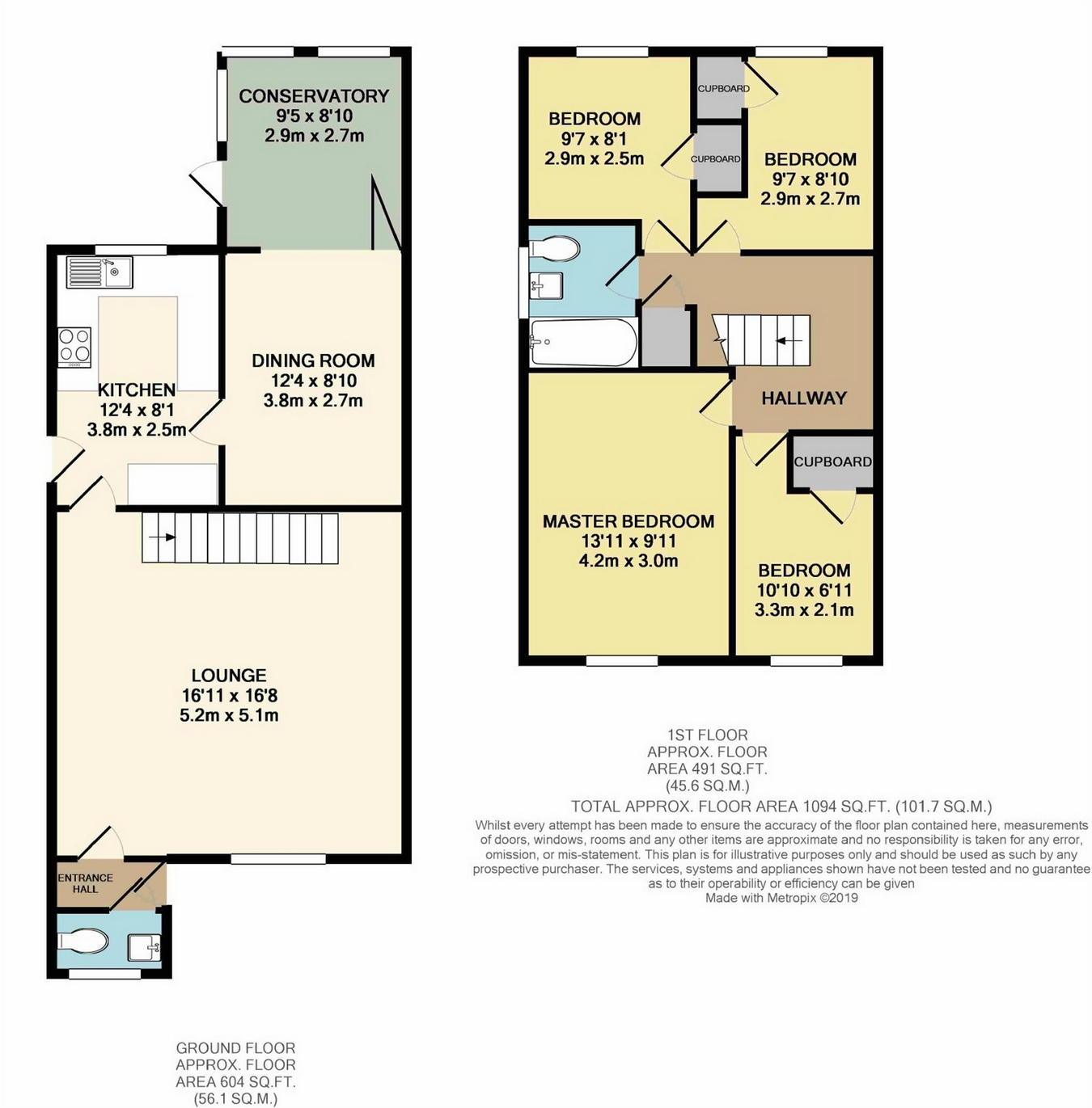 4 Bedrooms Semi-detached house for sale in D'arcy Road, Tiptree, Colchester, Essex CO5